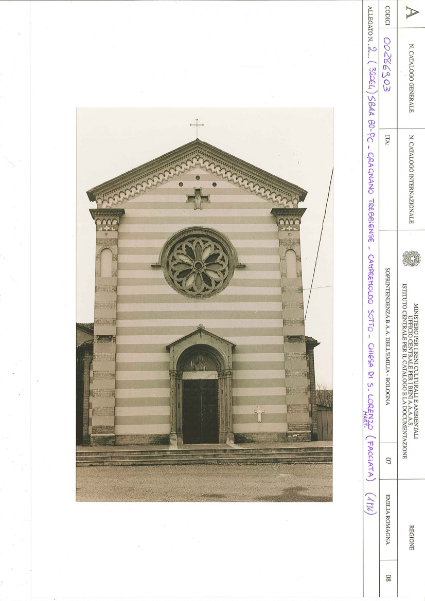 Chiesa di S. Lorenzo Martire (chiesa, parrocchiale) - Gragnano Trebbiense (PC) 
