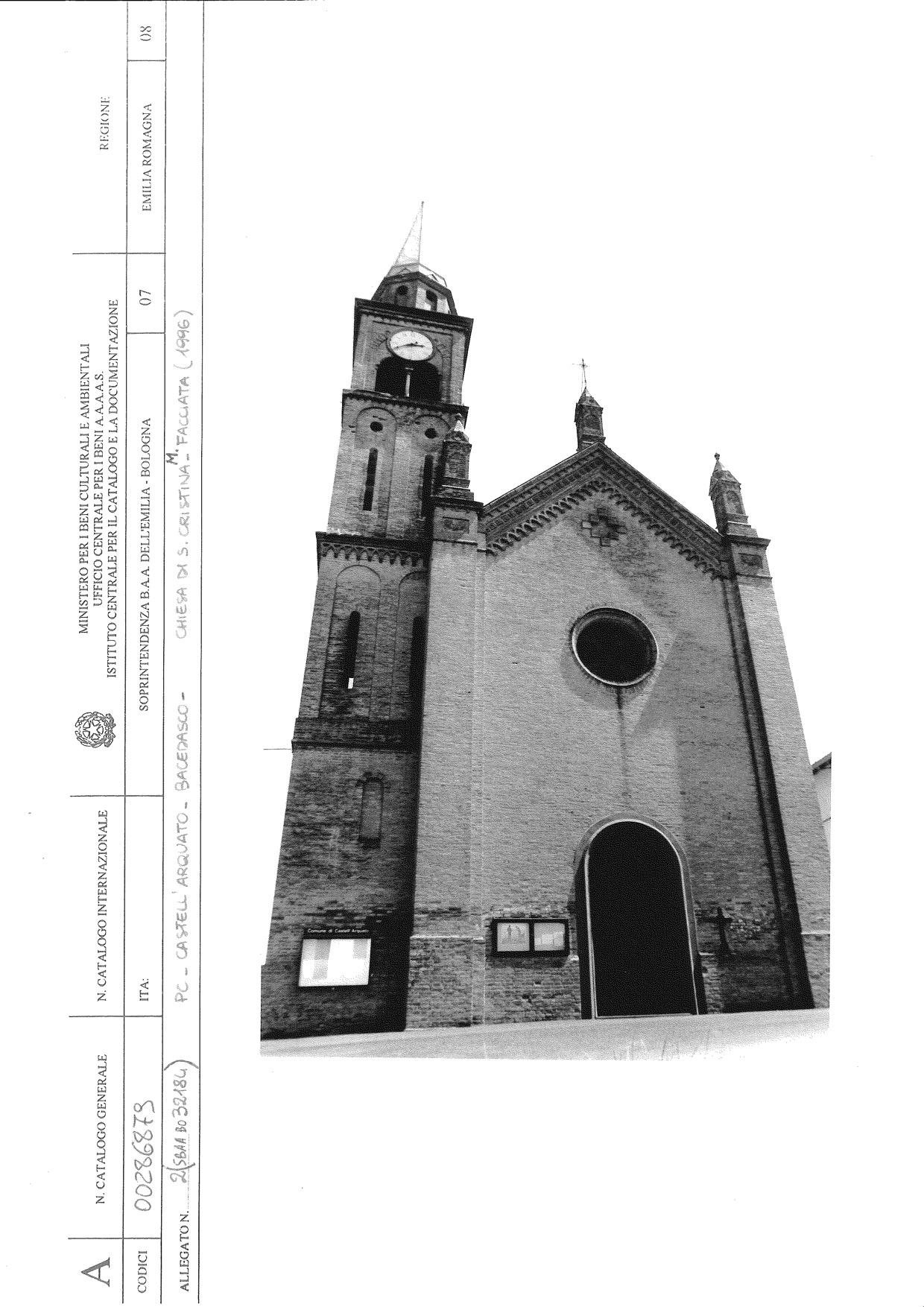 Chiesa di S. Cristina Martire (chiesa, parrocchiale) - Castell'Arquato (PC) 
