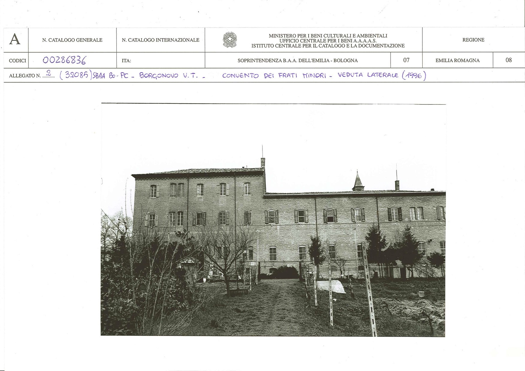 Convento dei Frati Minori (convento, francescano) - Borgonovo Val Tidone (PC) 
