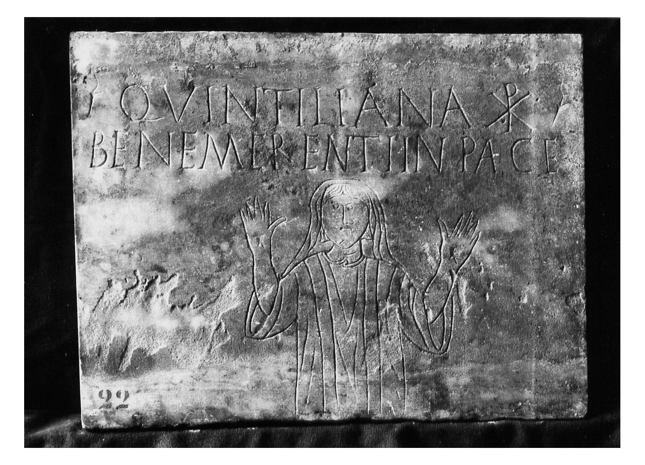 iscrizione funeraria - produzione tardoantica (secc. V-VI d.C)