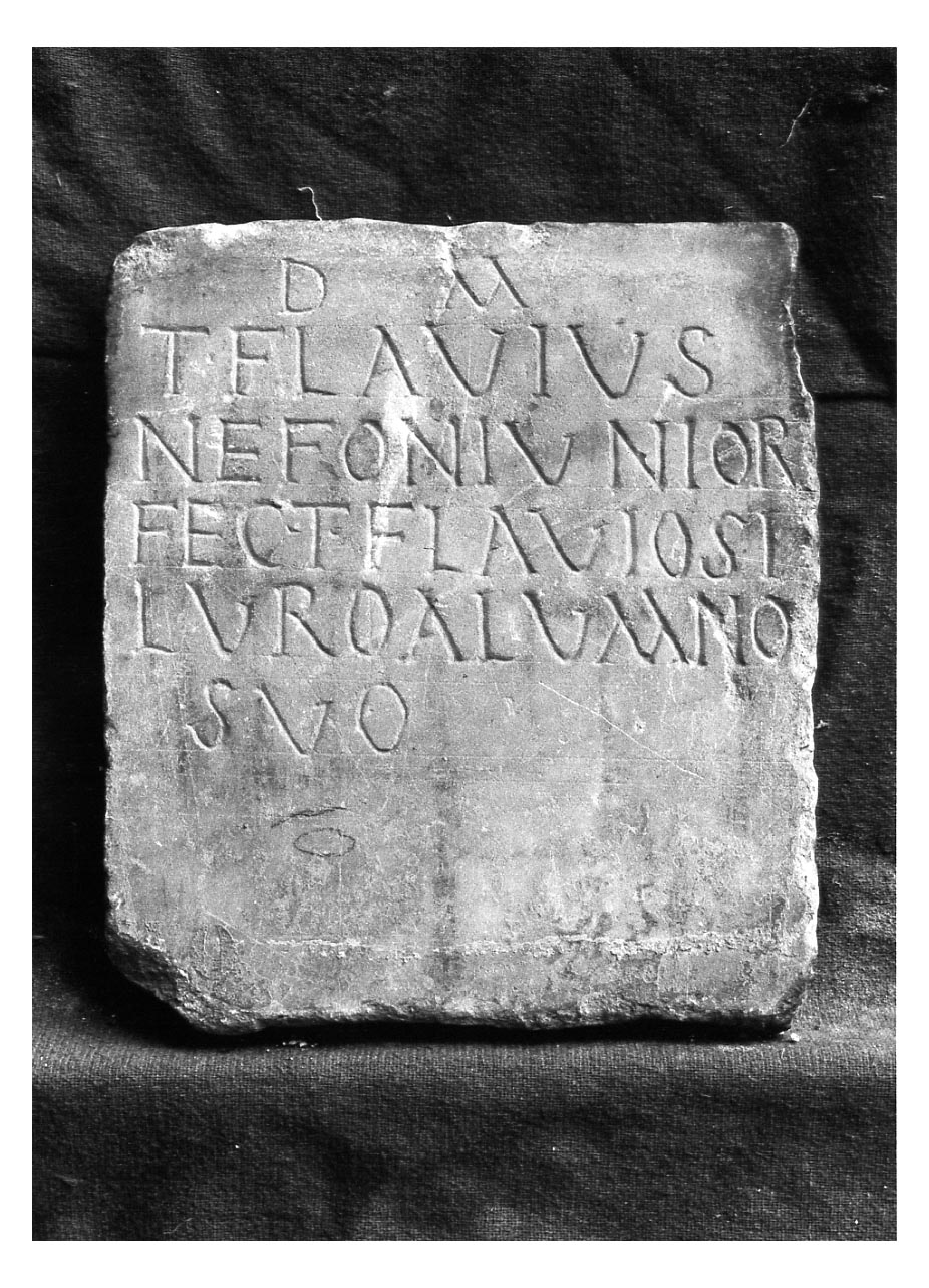 iscrizione funeraria - produzione imperiale (fine sec. I d.C)