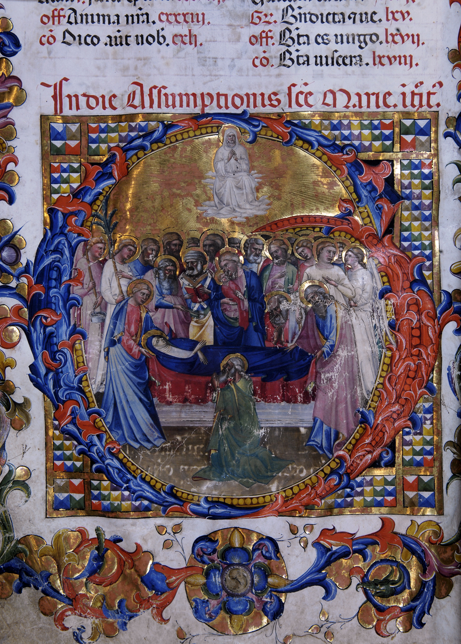 transito della Madonna (miniatura) di Bartolomeo di Fruosino (attribuito) (primo quarto sec. XV)