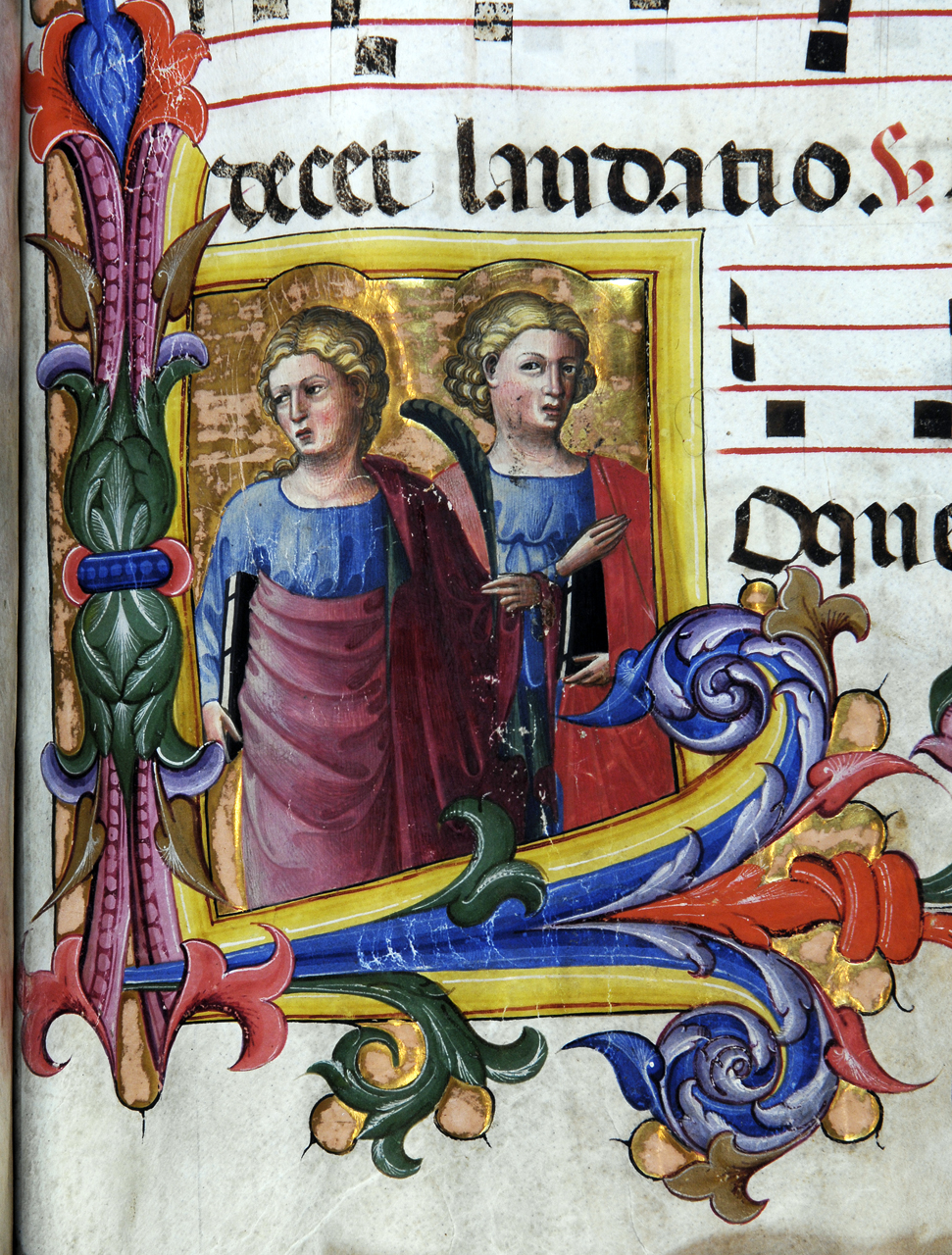 coppia di martiri (miniatura) di Bartolomeo di Fruosino (attribuito) (primo quarto sec. XV)