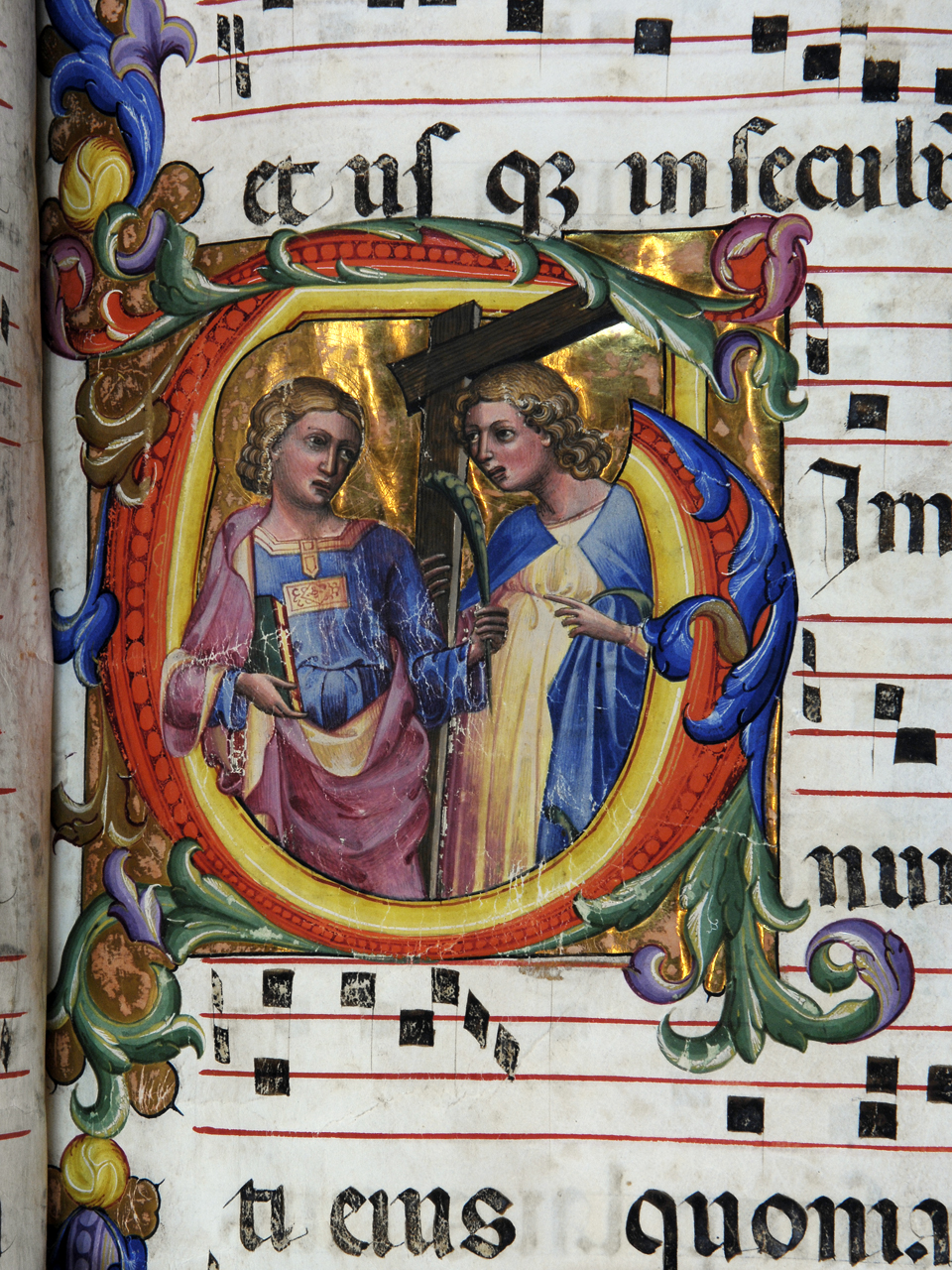 coppia di martiri (miniatura) di Bartolomeo di Fruosino (attribuito) (primo quarto sec. XV)