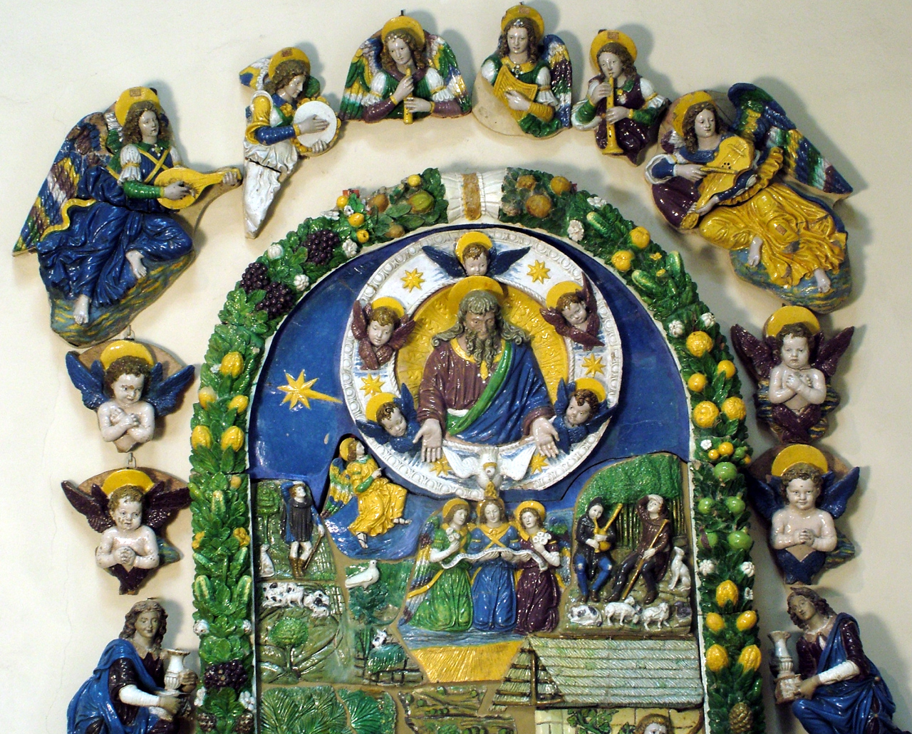 cherubini (rilievo, insieme) di Della Robbia Giovanni (e aiuti) (sec. XVI)