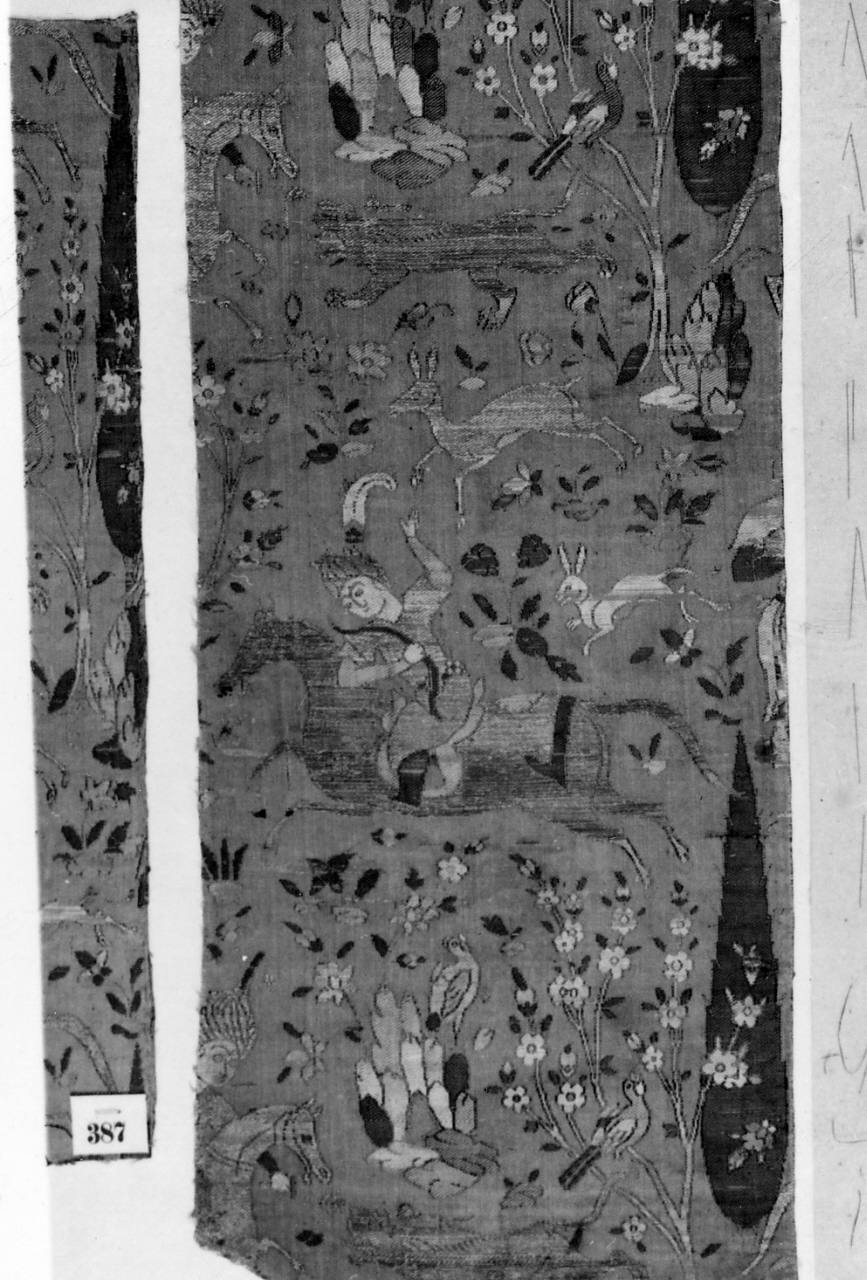 tessuto, frammento - manifattura persiana (inizio sec. XVI)