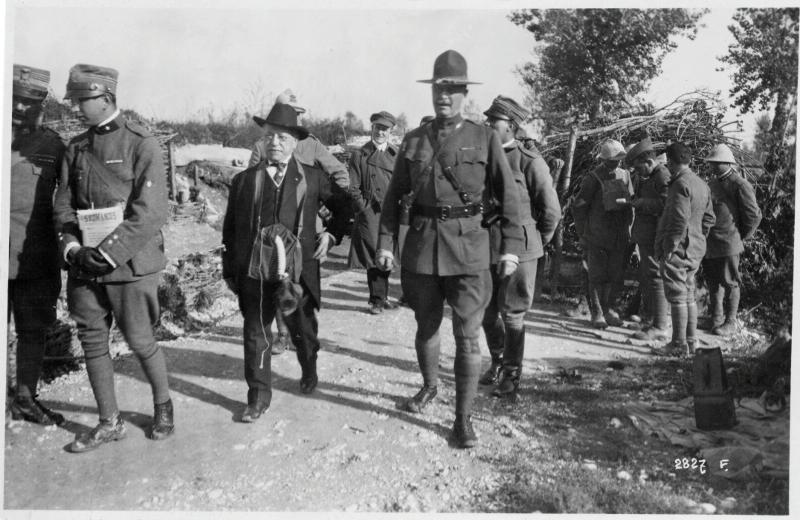 Piave - Soldati americani - Crompel - 1918 (positivo) di Marzocchi, Luigi (primo quarto XX)