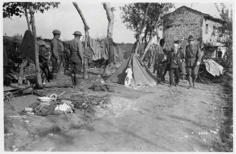 Piave - Soldati americani - 1918 (positivo) di Marzocchi, Luigi (primo quarto XX)