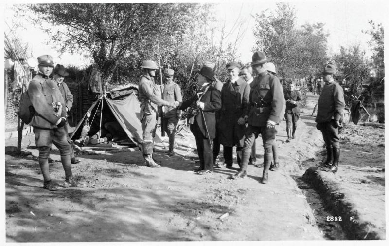 Piave - Soldati americani - Crompel - 1918 (positivo) di Marzocchi, Luigi (primo quarto XX)