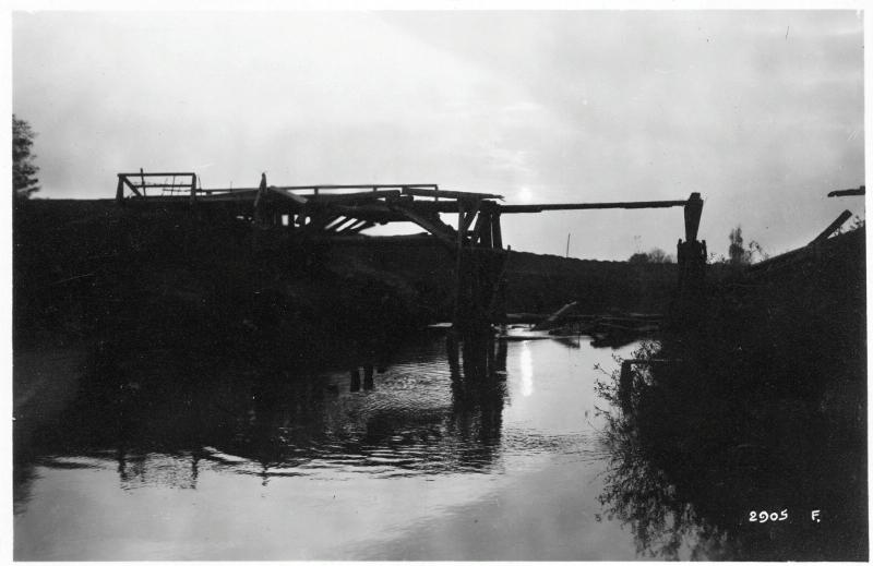 Battaglia di Vittorio Veneto - Ponti Distrutti - 1918 (positivo) di Marzocchi, Luigi (primo quarto XX)