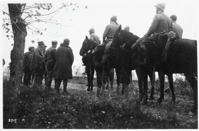 Battaglia di Vittorio Veneto - Soldati - Cavalli - 1918 (positivo) di Marzocchi, Luigi (primo quarto XX)