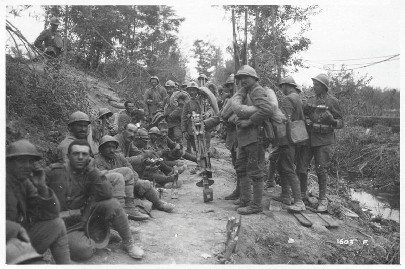 Veneto - Caposile - truppe - armi da fuoco - 1918 (positivo) di Marzocchi, Luigi (primo quarto XX)