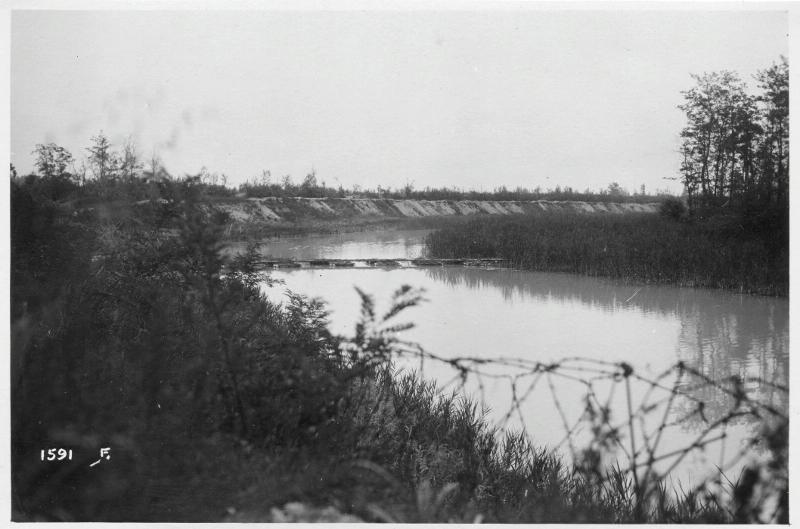 Veneto - Caposile - Piave - passerelle - ponti - 1918 (positivo) di Marzocchi, Luigi (primo quarto XX)