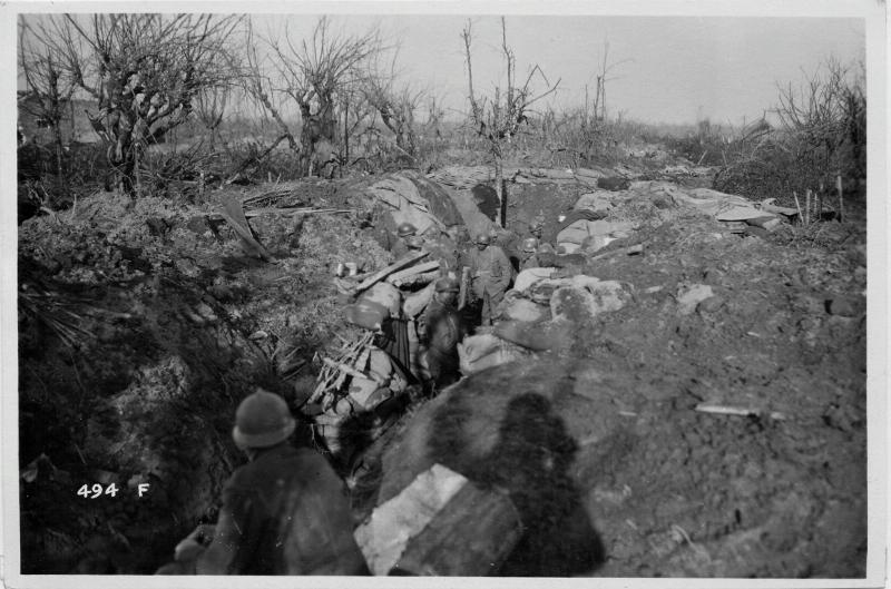 Caposile - camminamenti - trincee - scontri - 1918 (positivo) di Marzocchi, Luigi (primo quarto XX)