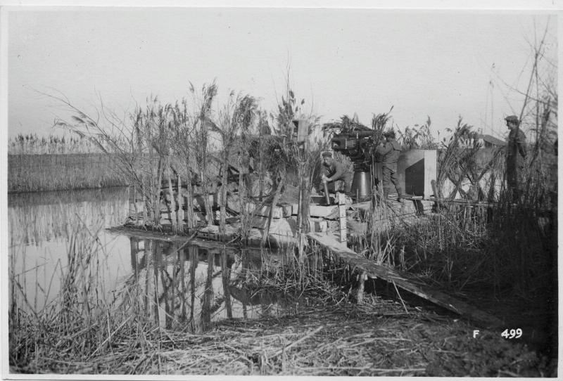 Caposile - Sile - batterie antiaeree - 1918 (positivo) di Marzocchi, Luigi (primo quarto XX)