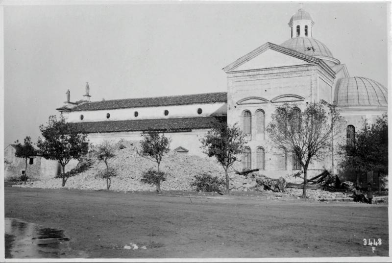 Vazzola - Chiese - Rovine - 1918 (positivo) di Marzocchi, Luigi (primo quarto XX)