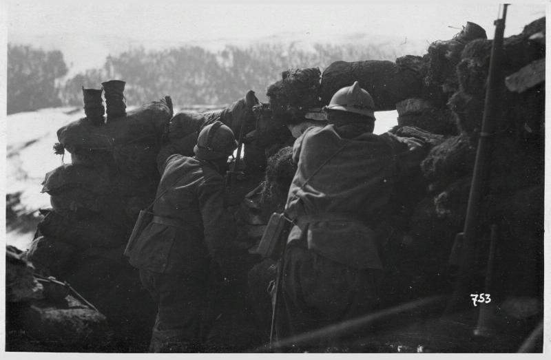 Monte Pertica - vedette - prime linee - 1918 (positivo) di Marzocchi, Luigi (primo quarto XX)