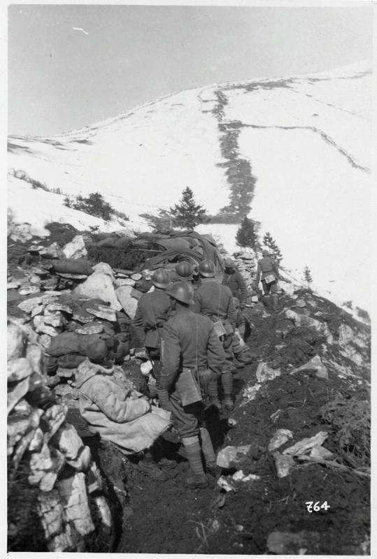 Monte Pertica - prime linee - 1918 (positivo) di Marzocchi, Luigi (primo quarto XX)