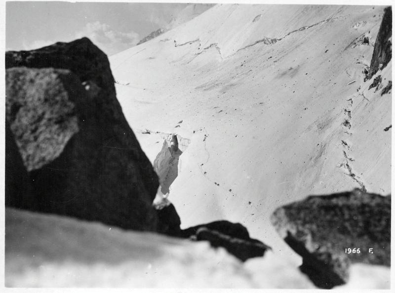 Adamello - Corno di Cavento - montagna - trincee - assalti - 1918 (positivo) di Marzocchi, Luigi (primo quarto XX)