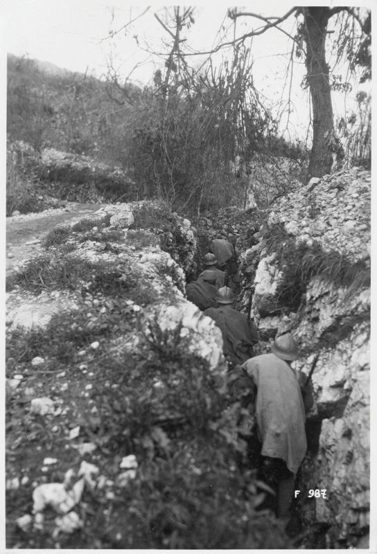 Sano - camminamenti - prime linee - 1918 (positivo) di Marzocchi, Luigi (primo quarto XX)