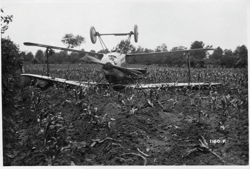 aviazione austraica - aereo abbattuto - 1918 (positivo) di Marzocchi, Luigi (primo quarto XX)