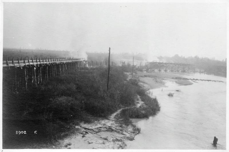 Battaglia di Vittorio Veneto - Nemici - Ponti - 1918 (positivo) di Marzocchi, Luigi (primo quarto XX)