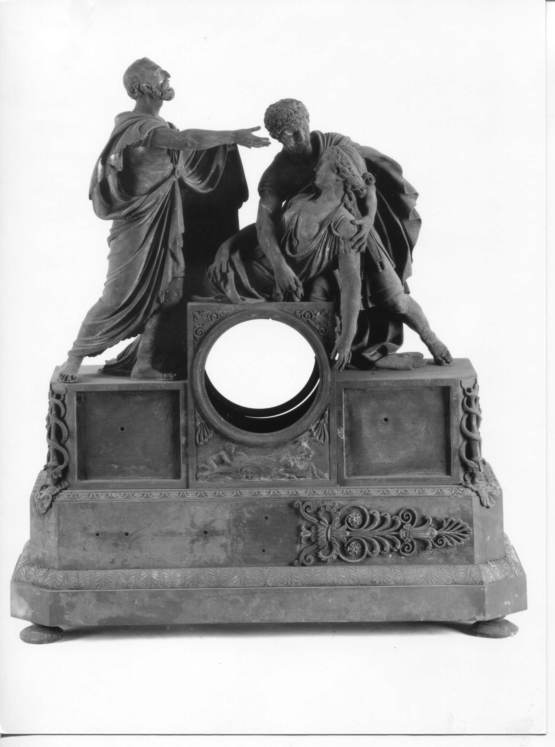 Scena mitologica (orologio da mensola, opera isolata) - manifattura lombarda (primo quarto sec. XIX)