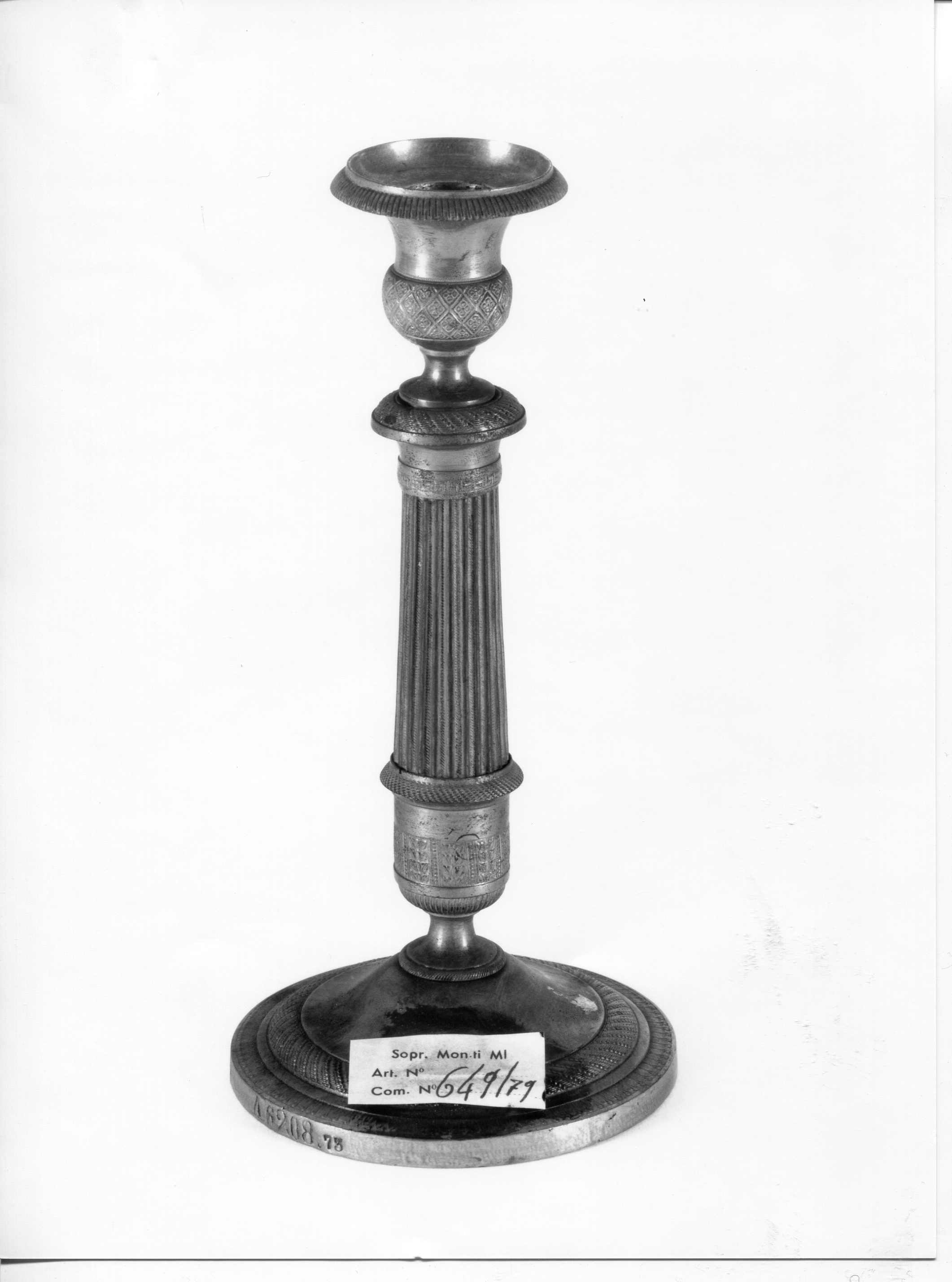 candeliere, serie - manifattura lombarda (fine sec. XIX)