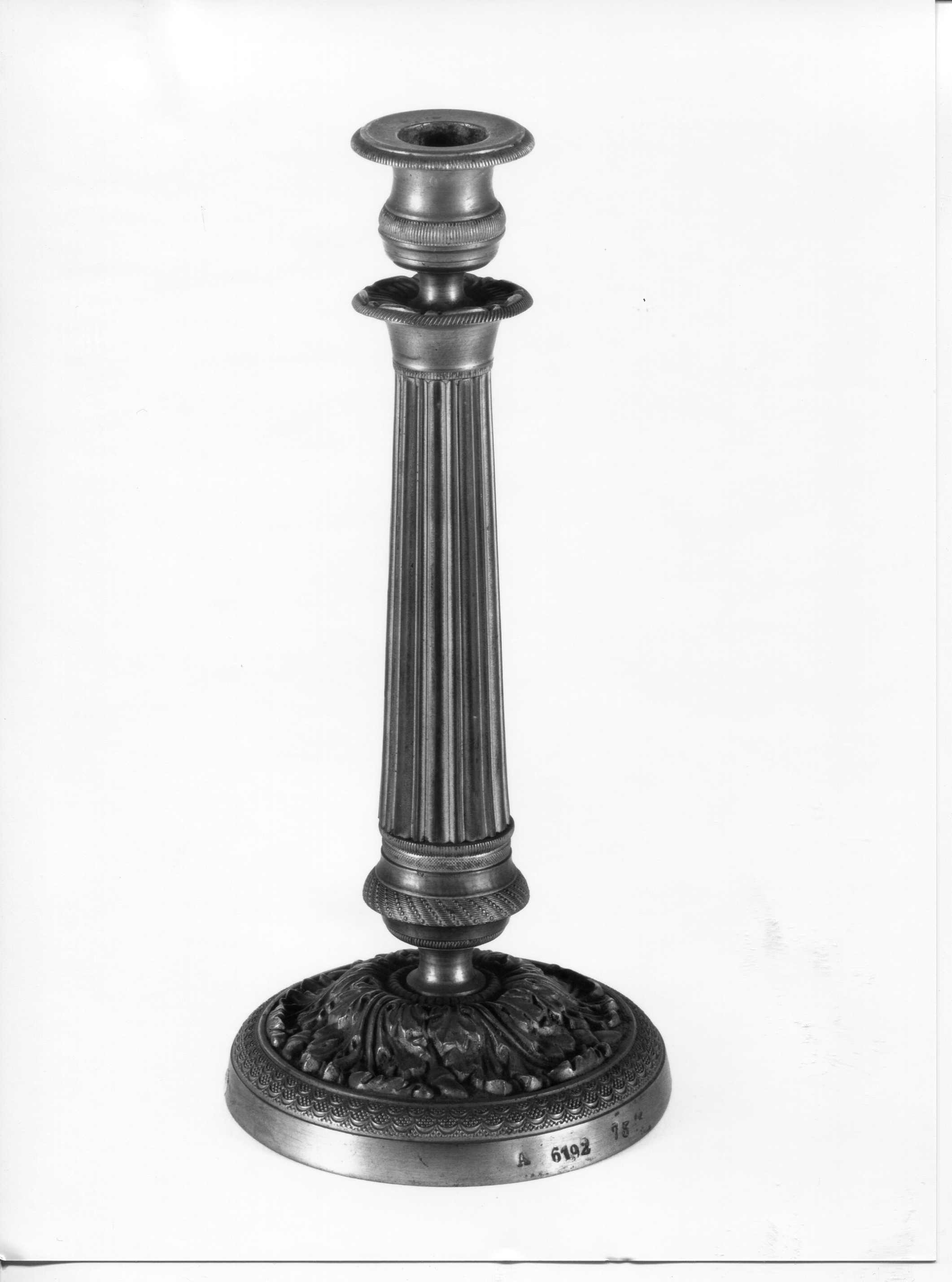 candeliere, serie - manifattura lombarda (seconda metà sec. XIX)