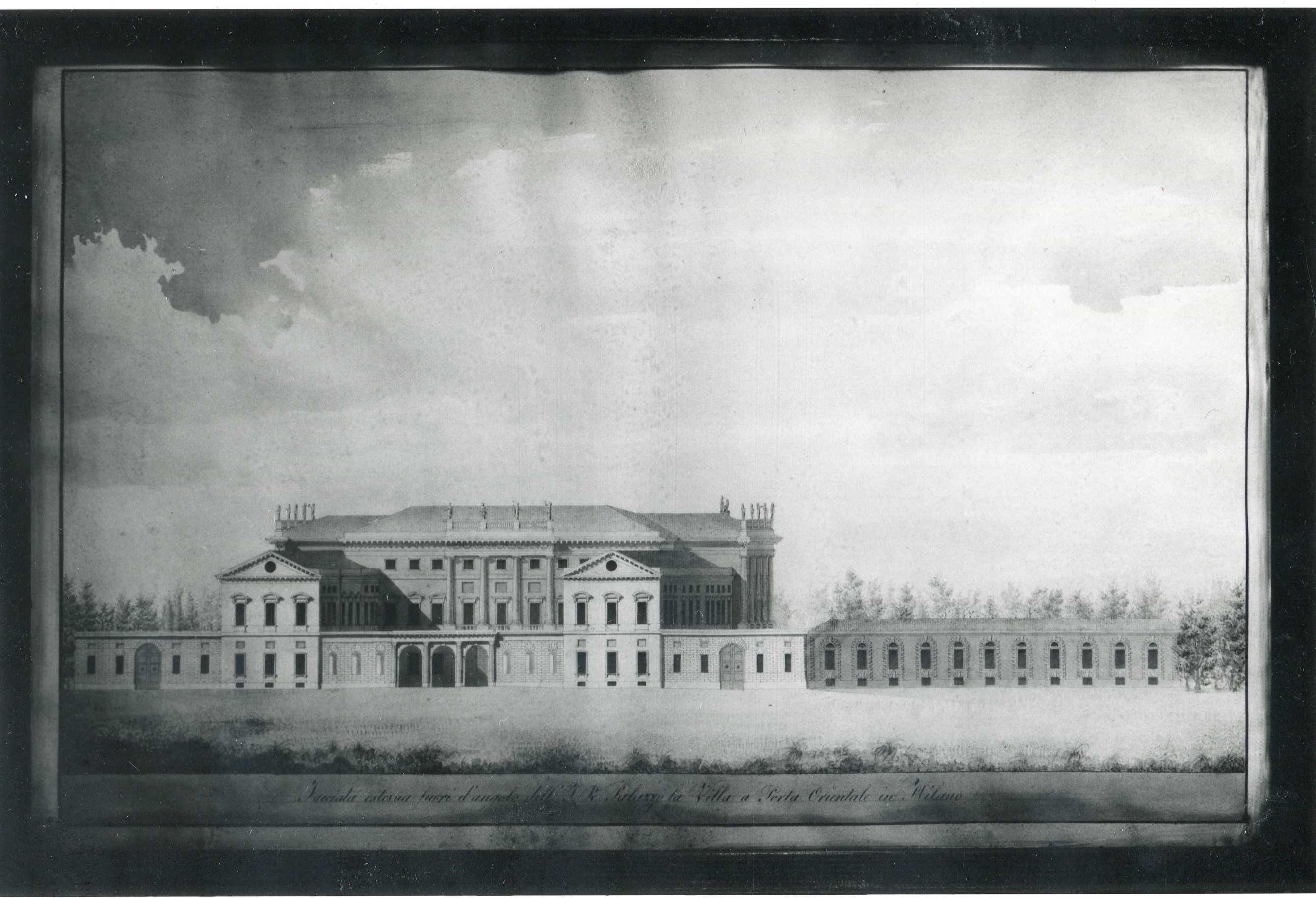 Villa Reale di Milano (stampa) - ambito lombardo (fine/ inizio secc. XVIII/ XIX)