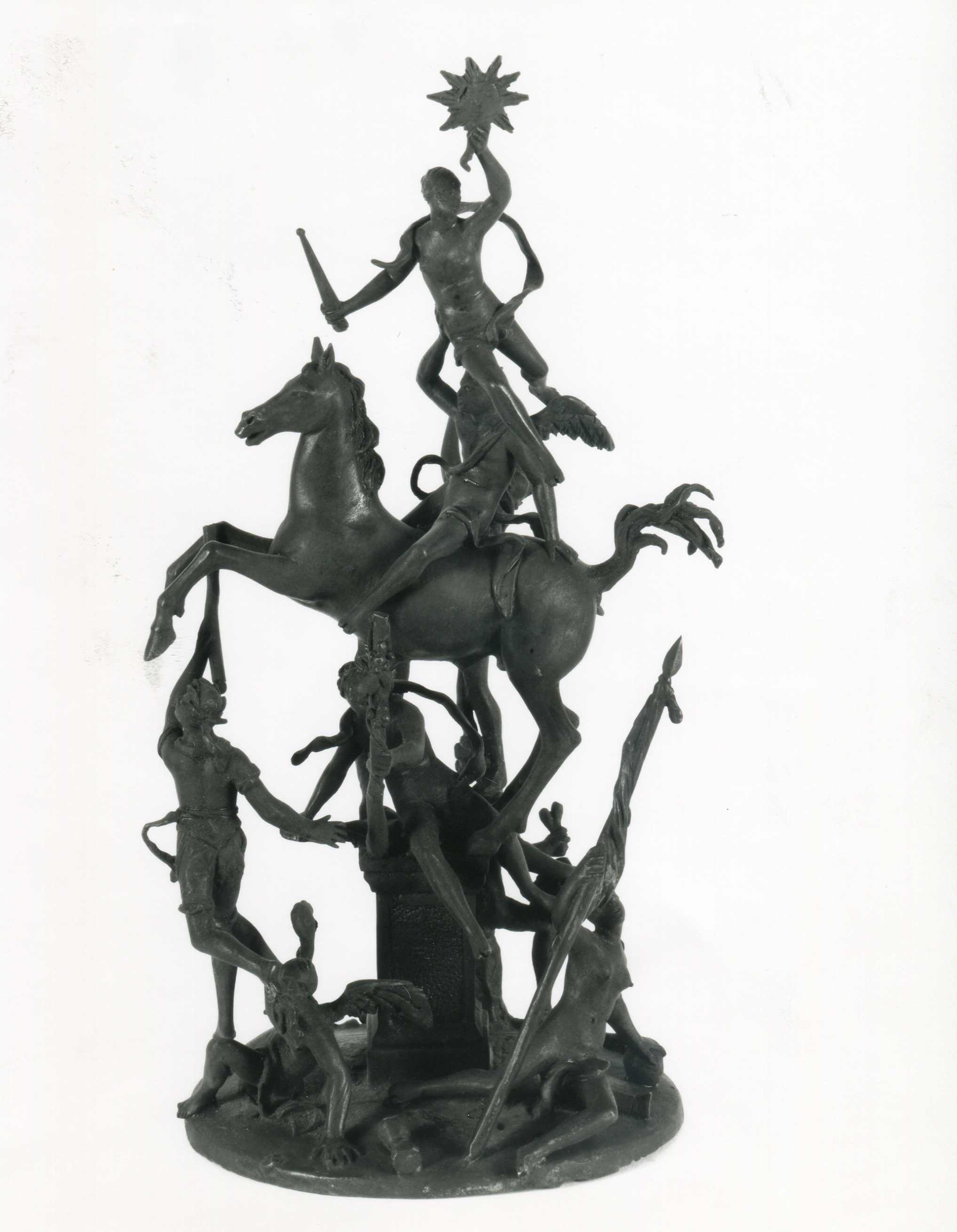 composizione allegorica (gruppo scultoreo, opera isolata) - manifattura italiana (sec. XIX)