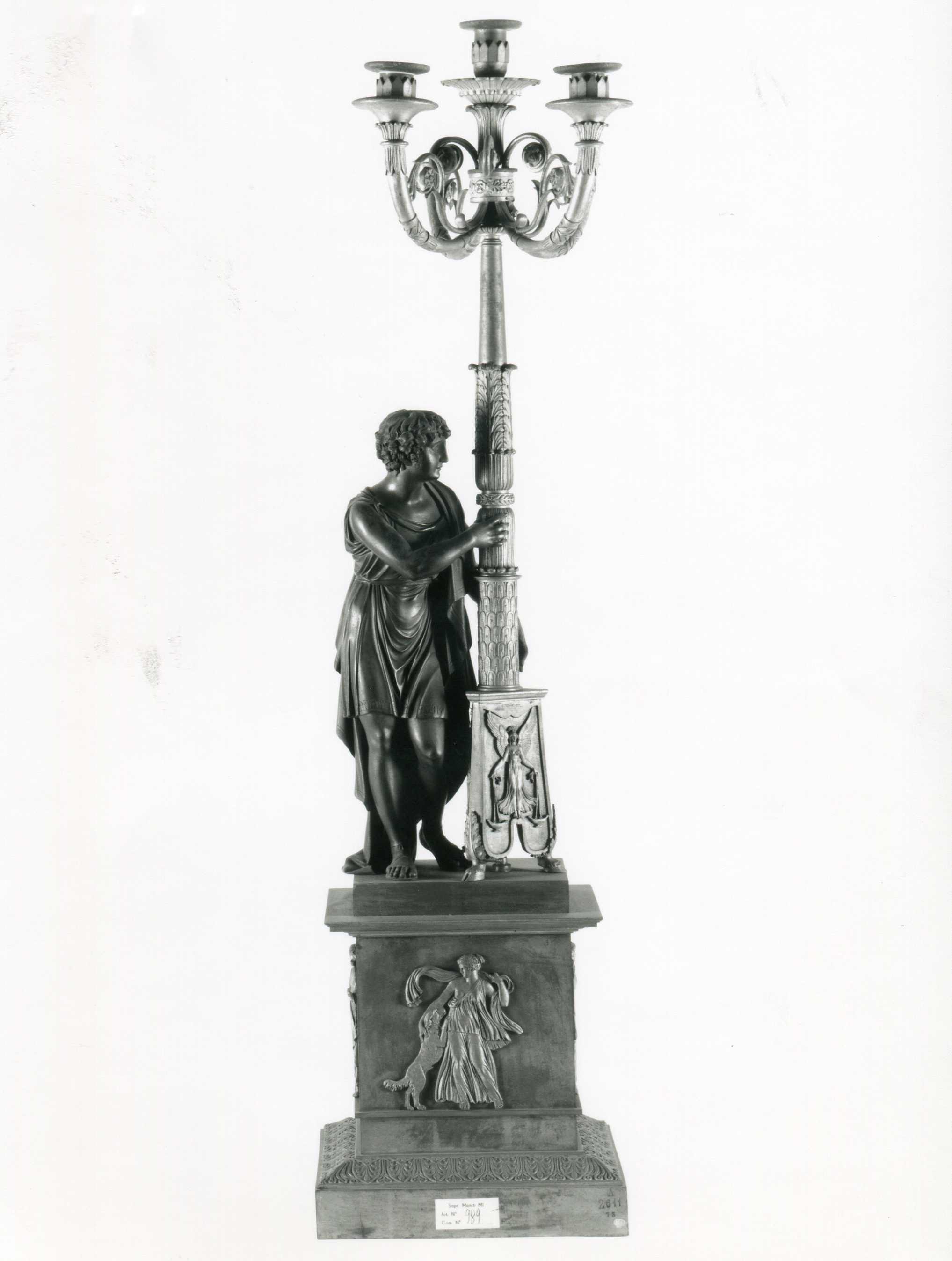 candelabro - manifattura francese (inizio sec. XIX)