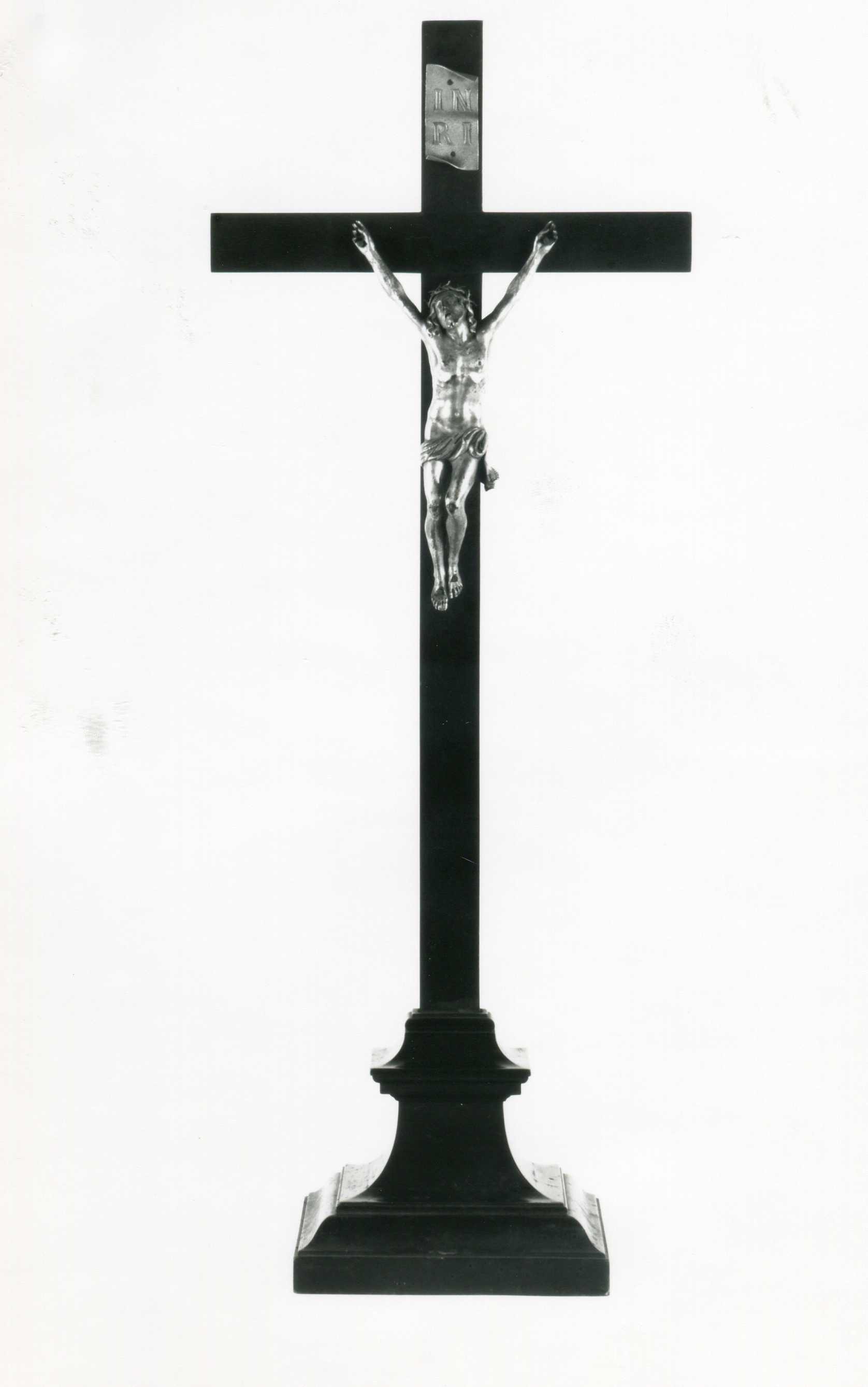 croce d'altare, opera isolata - manifattura italiana (sec. XIX)
