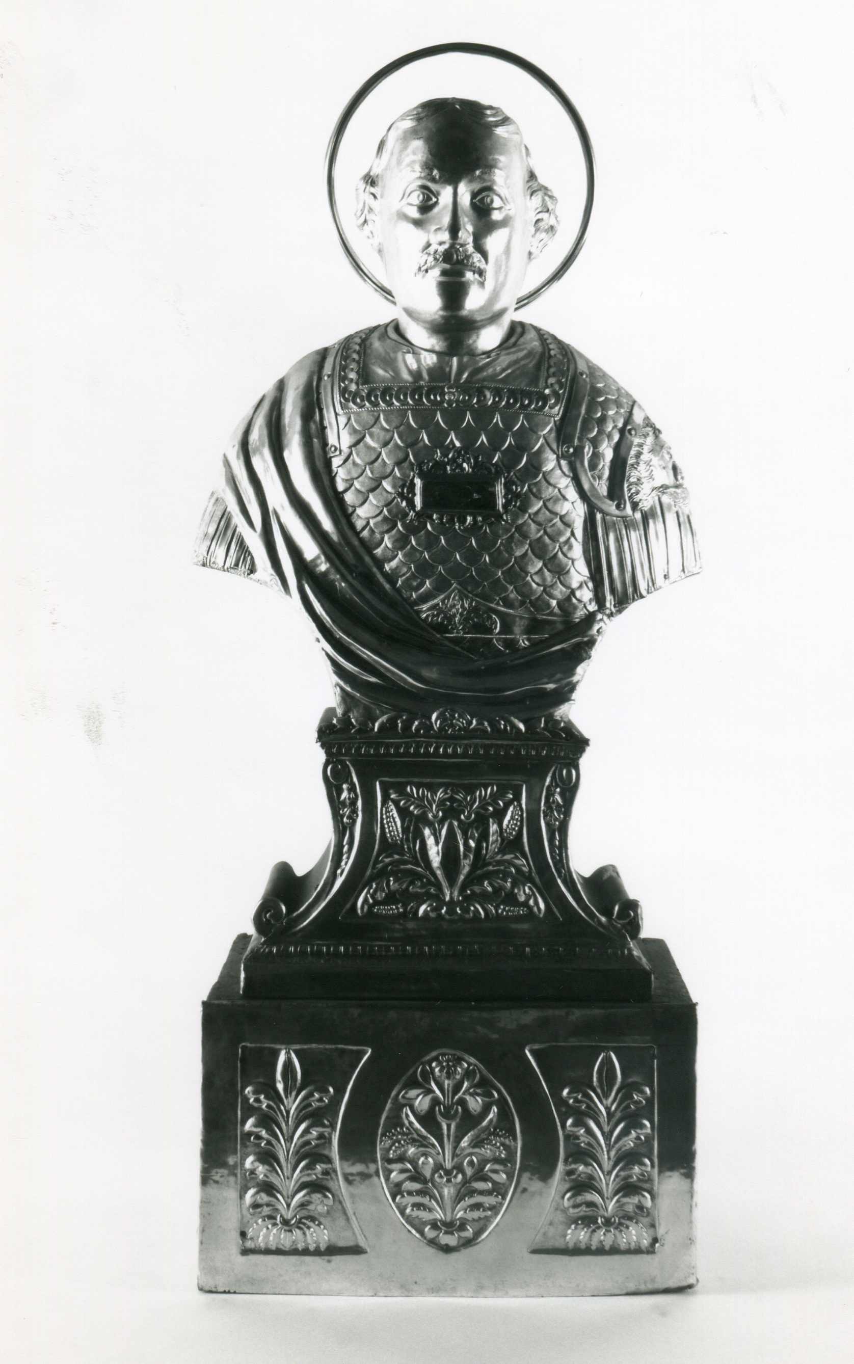 reliquiario a busto, elemento d'insieme - manifattura lombarda (seconda metà sec. XIX)