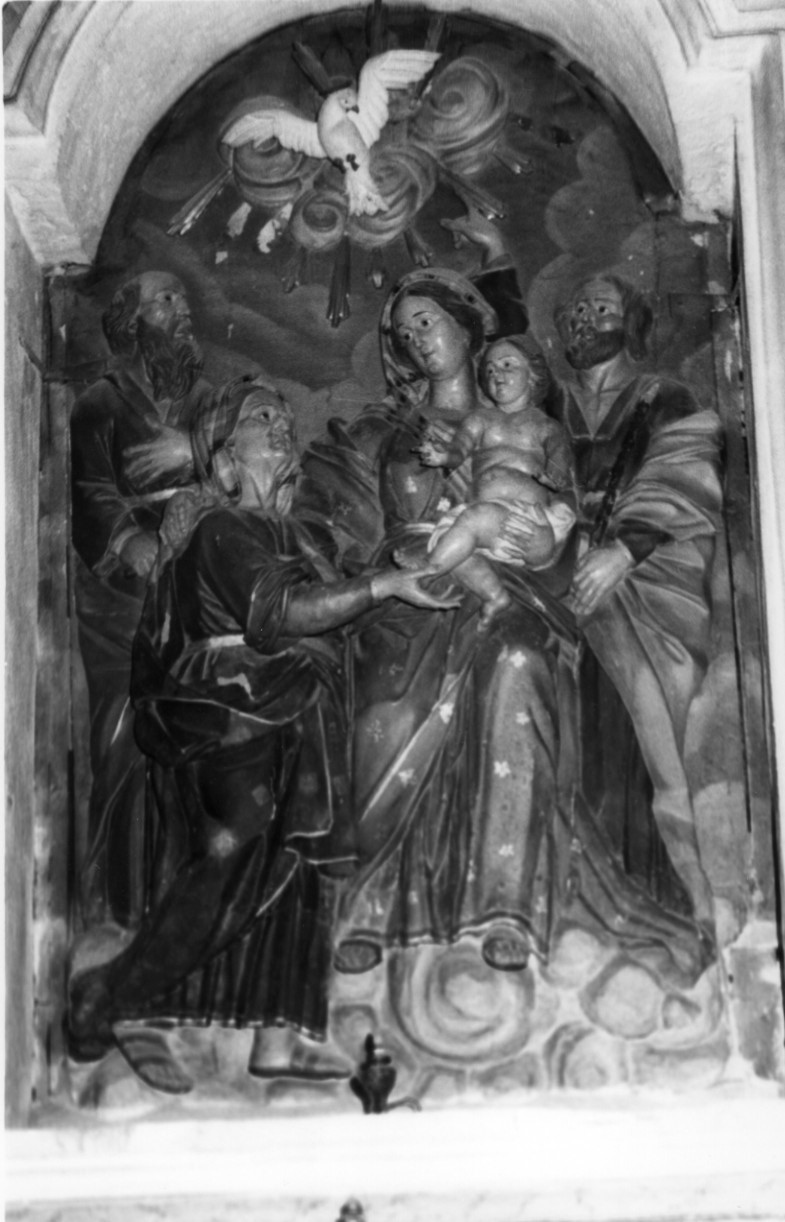 Sacra famiglia con sant'anna e san gioacchino (rilievo)