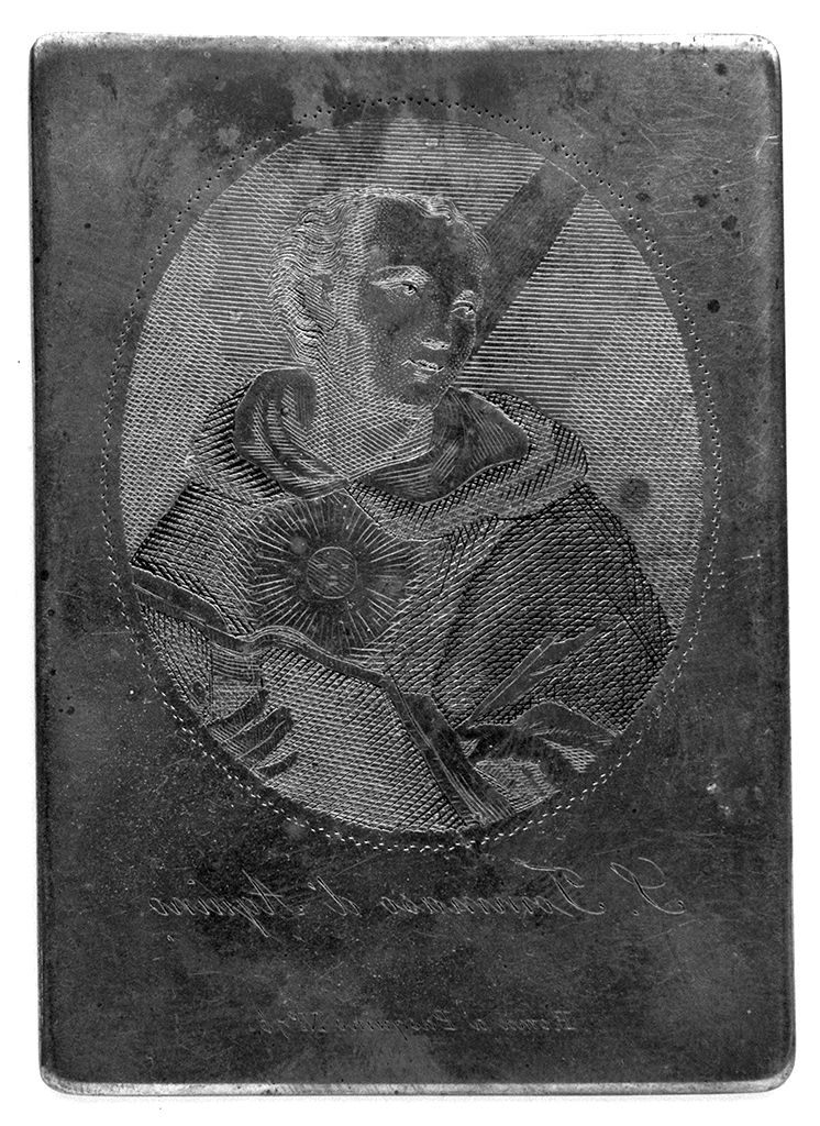 San Tommaso d'Aquino (matrice) - ambito italiano (sec. XIX)
