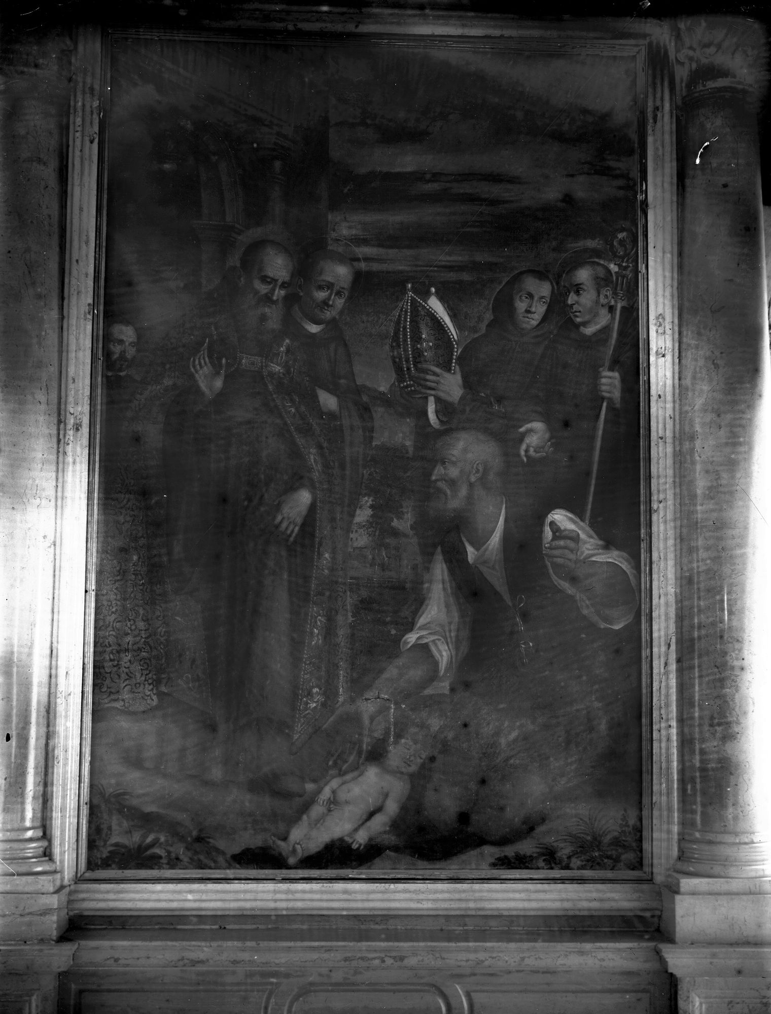 Monastero. Dipinto in Chiesa del .. (negativo) di Gabinetto fotografico (XX)