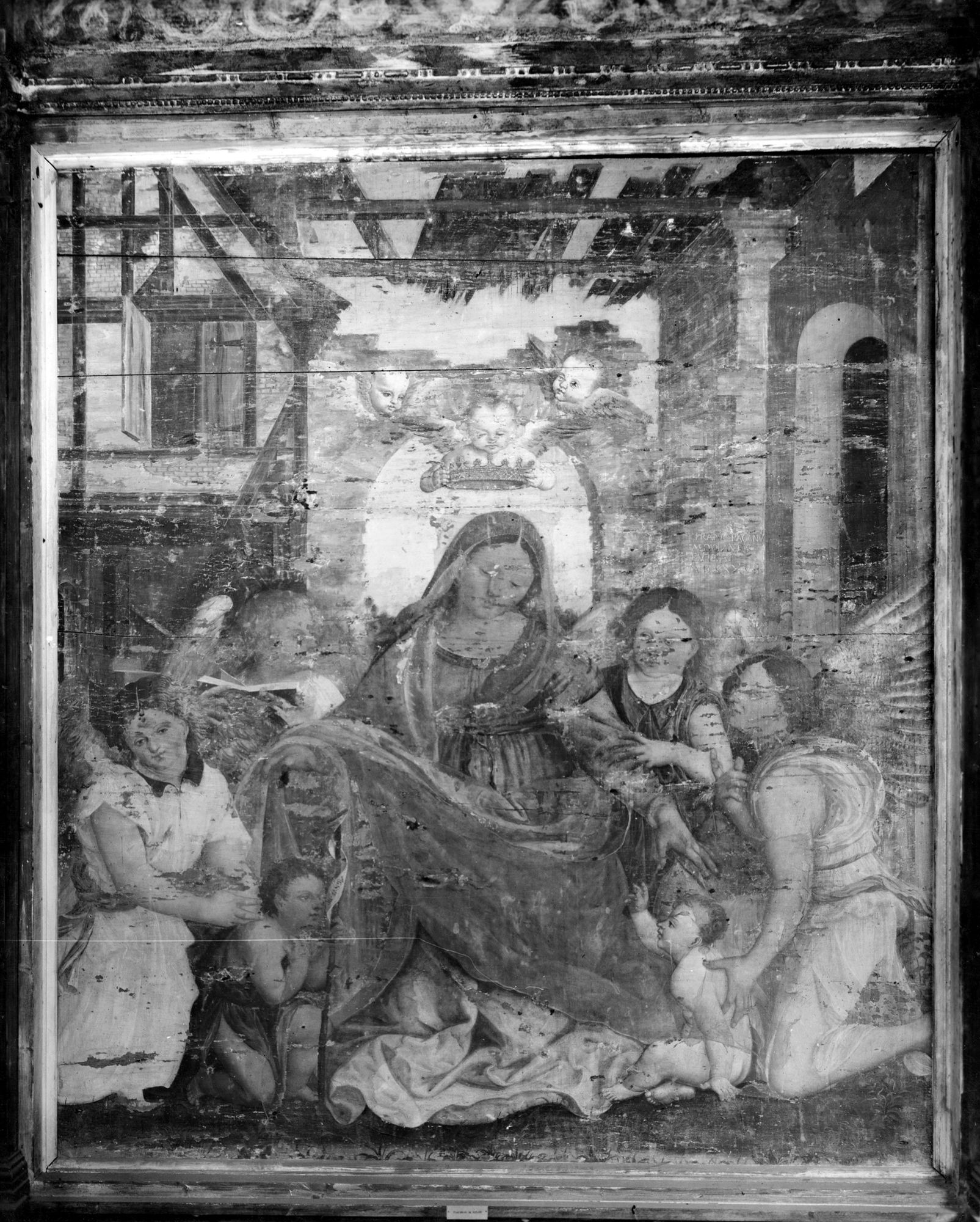 Museo Civico. L' incoronazione di Maria. Tavola già di San Salvatore (negativo) di Gabinetto fotografico (XX)