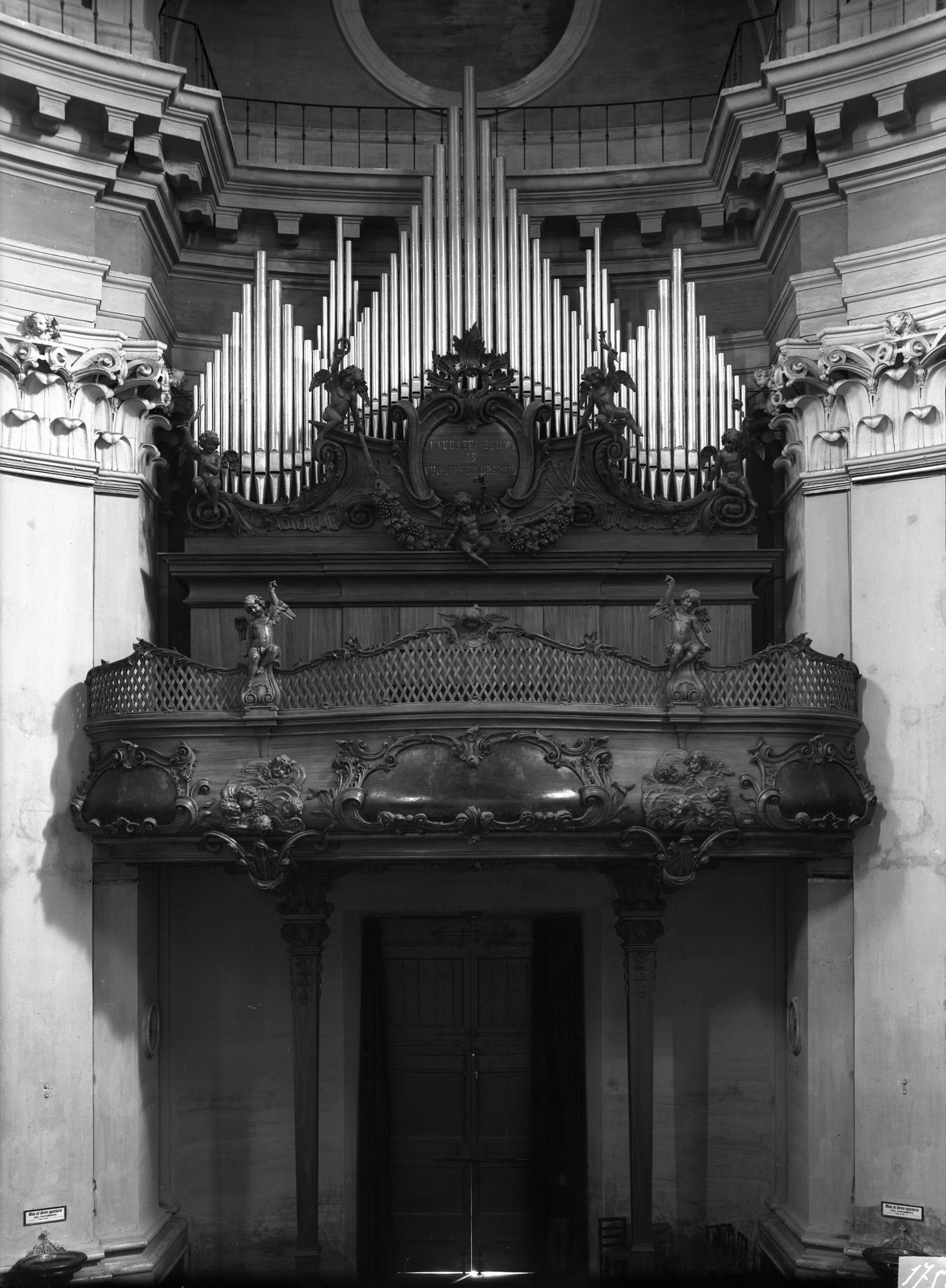 Chiesa Santa Tecla. Nuova cantoria dell'organo. ( Architetto M. Ongaro.) (negativo) di Gabinetto fotografico (XX)