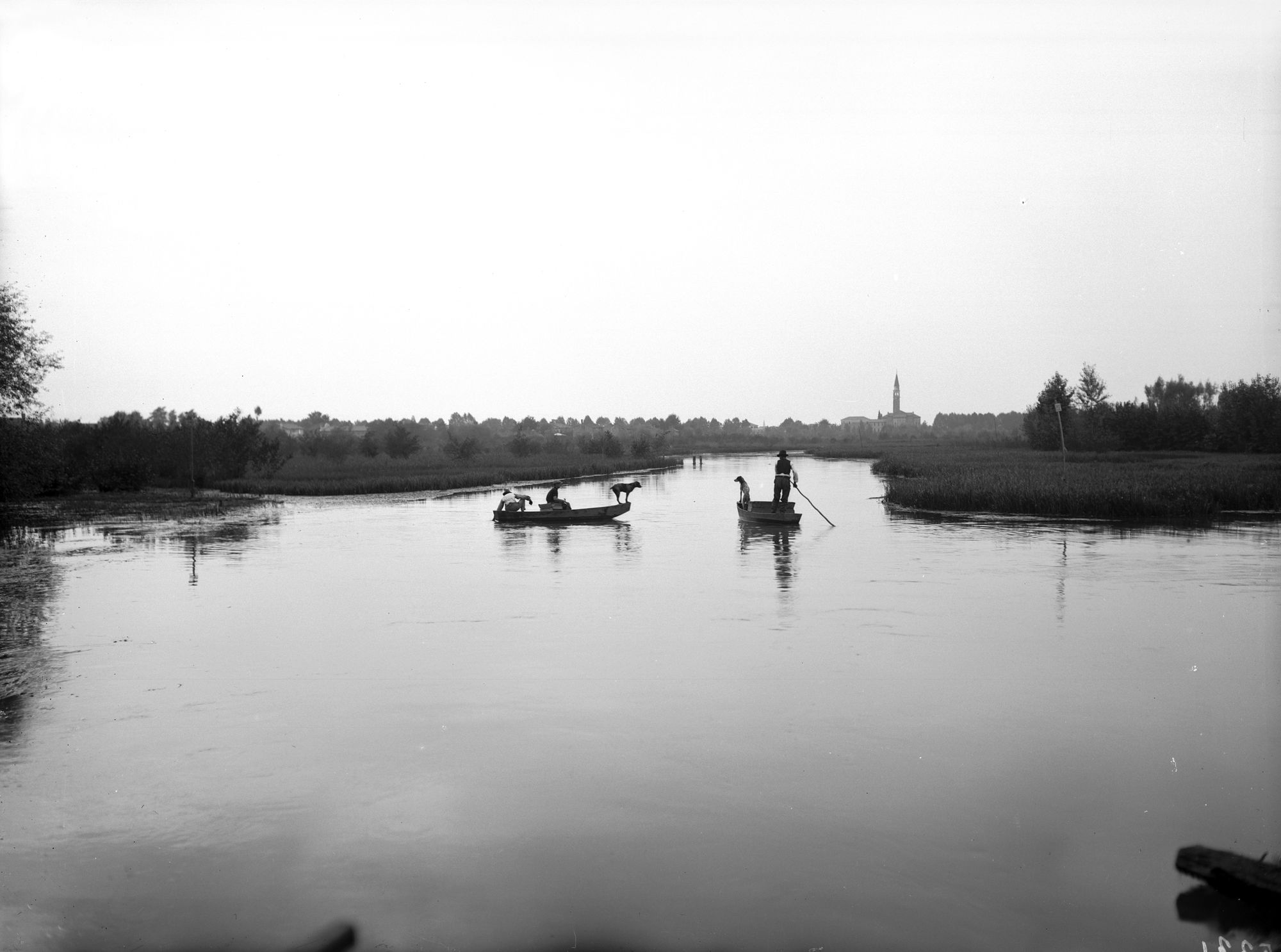 Quinto di Treviso. Vedute paesistiche del Sile attraverso Quinto (negativo) di Gabinetto fotografico (XX)