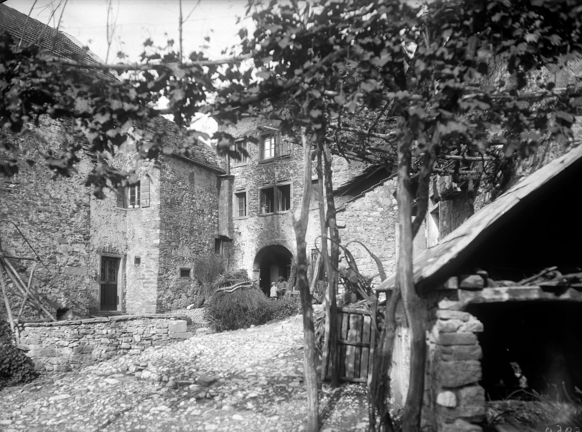 Lamosano d'Alpago. Antica tipica casa. Anag. 43 (negativo) di Gabinetto fotografico (XX)