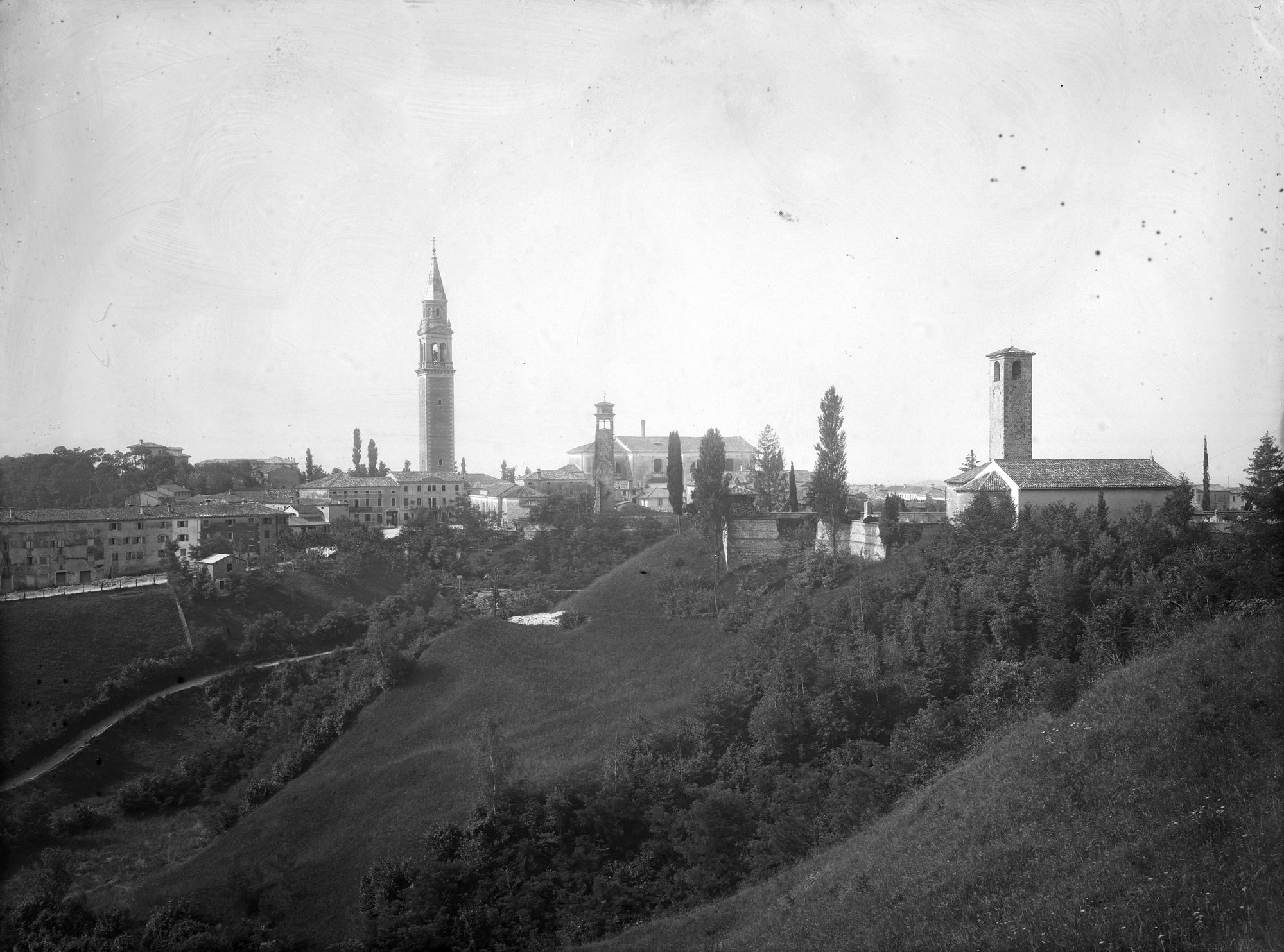 Crespano del Grappa. Panorama (negativo) di Gabinetto fotografico (XX)