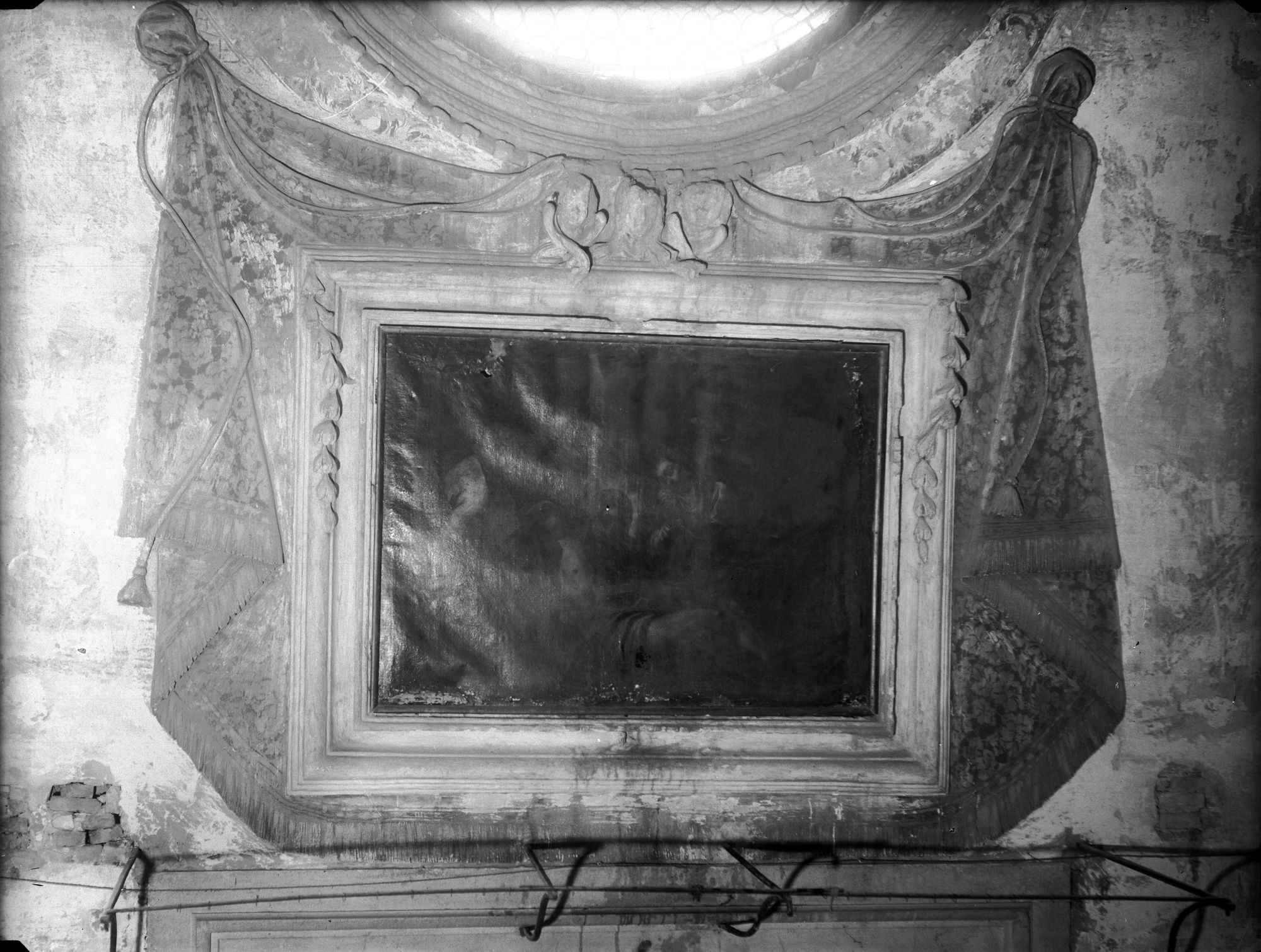 Santa Maria Maggiore. Drappeggio in stucco (negativo) di Gabinetto fotografico (XX)