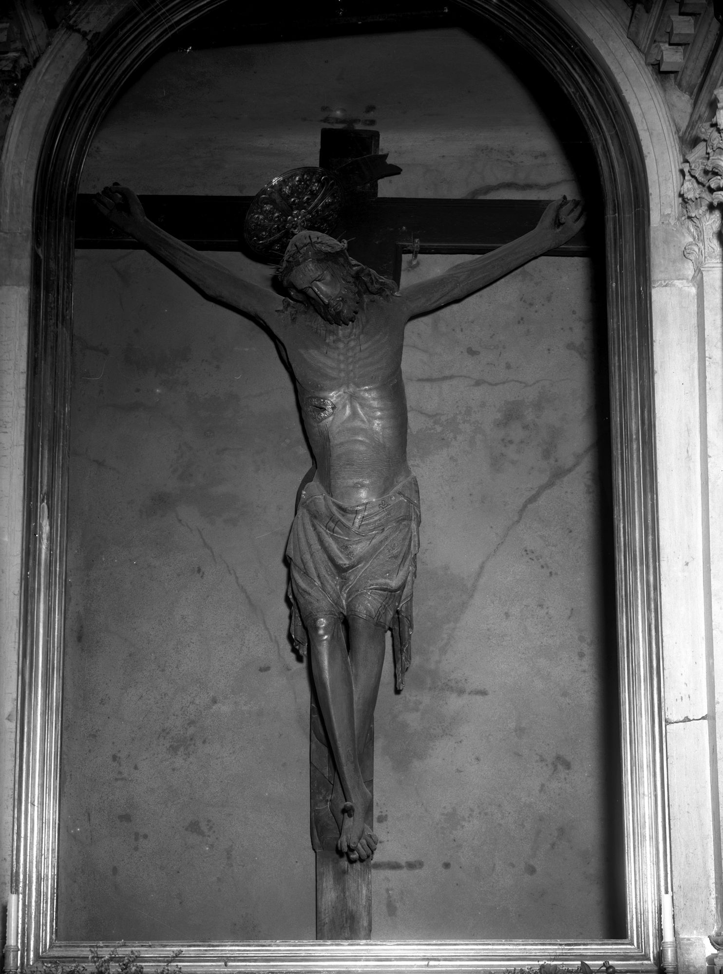 Santa Maria Maggiore. Crocefisso in legno del sec.. XV (negativo) di Gabinetto fotografico (XX)