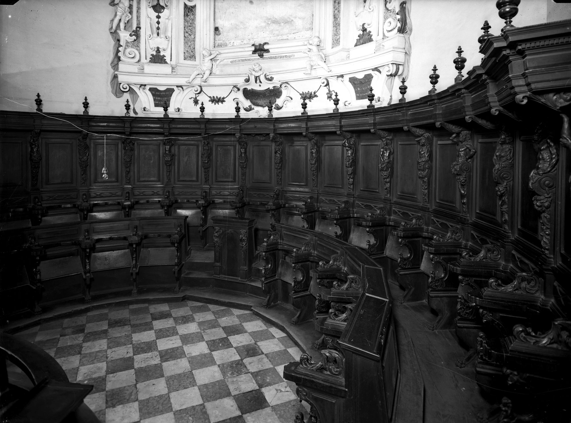 Chiesa Sant'Agnese. Il Coro (negativo) di Gabinetto fotografico (XX)