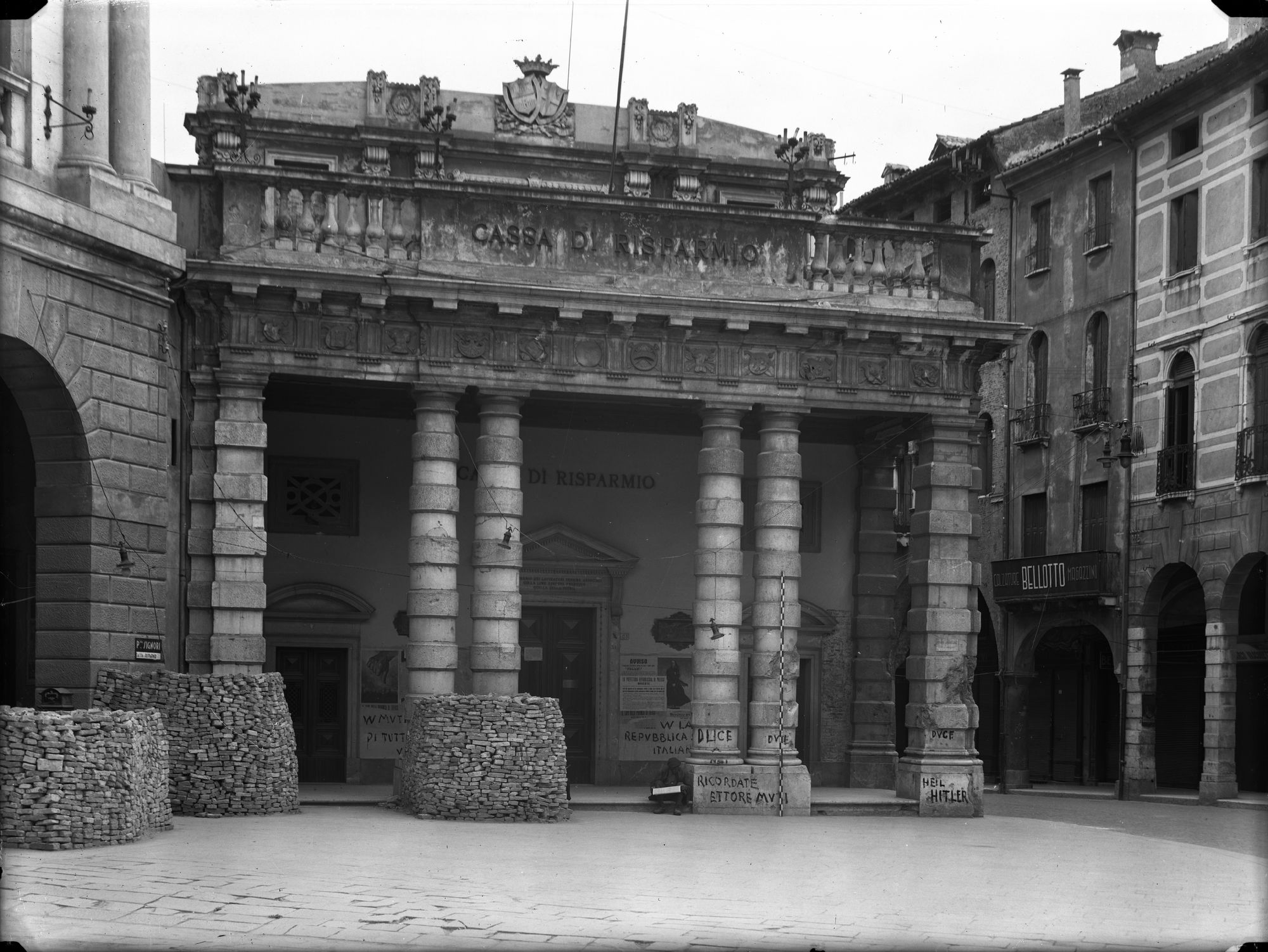 Loggia della guardia. Prospetto (negativo) di Gabinetto fotografico (XX)