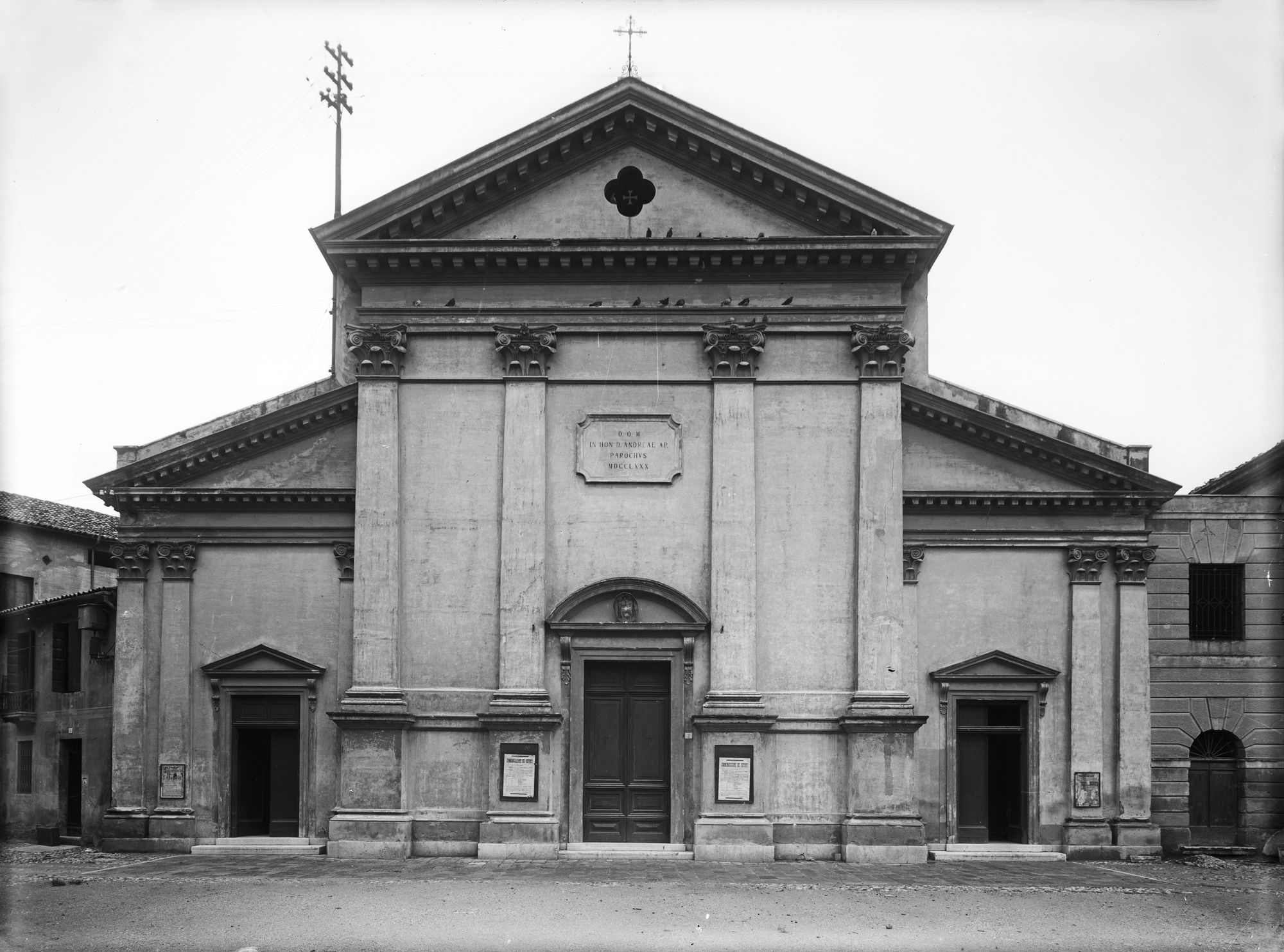 Chiesa Sant' Andrea, facciata (negativo) di Gabinetto fotografico (XX)