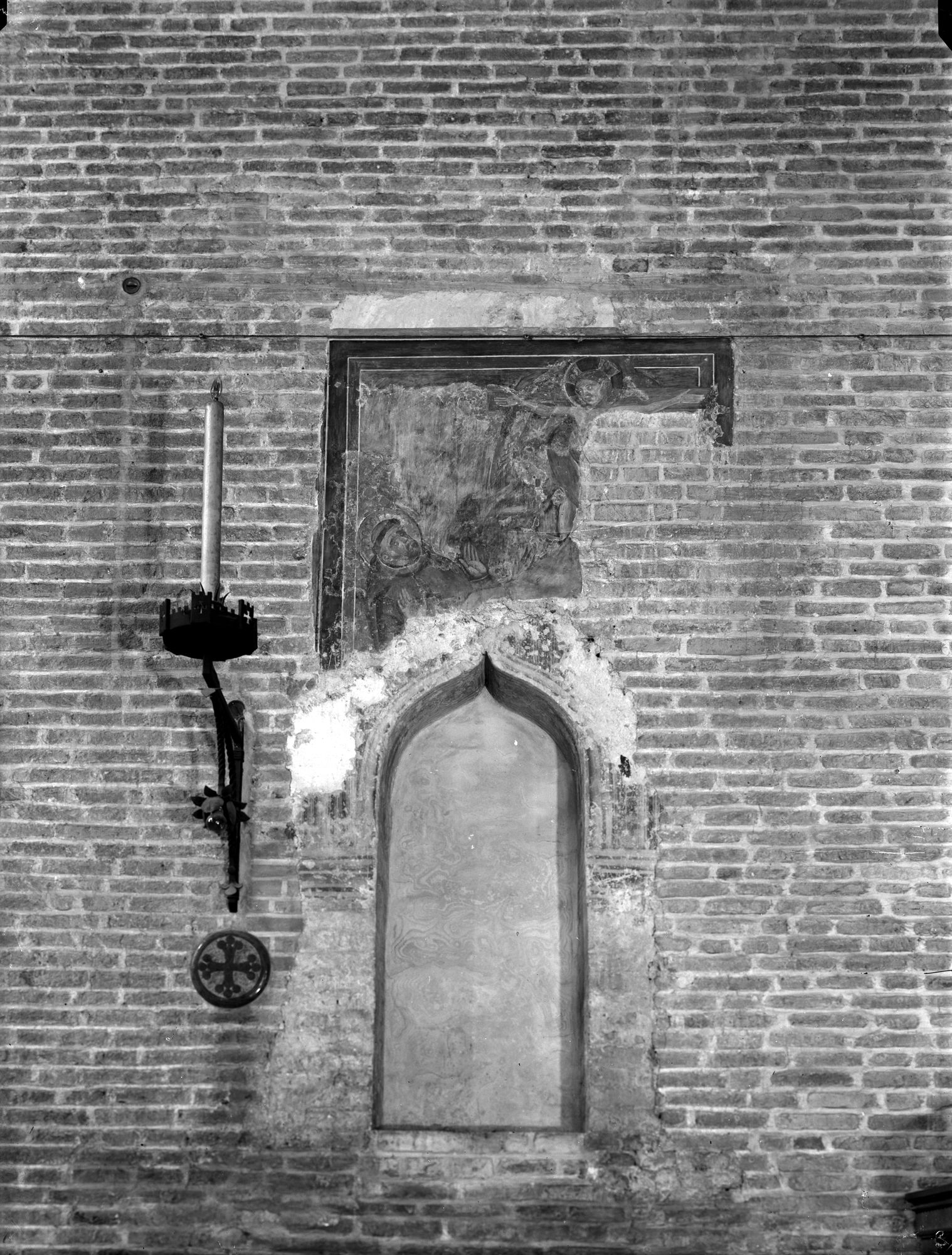 Chiesa San Francesco. Stigmatizzazione di San Francesco. Affresco (negativo) di Gabinetto fotografico (XX)