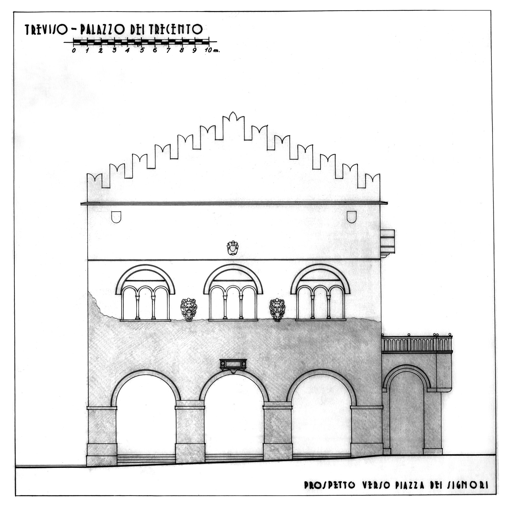 Salone dei Trecento. Disegni (negativo) di Gabinetto fotografico (XX)