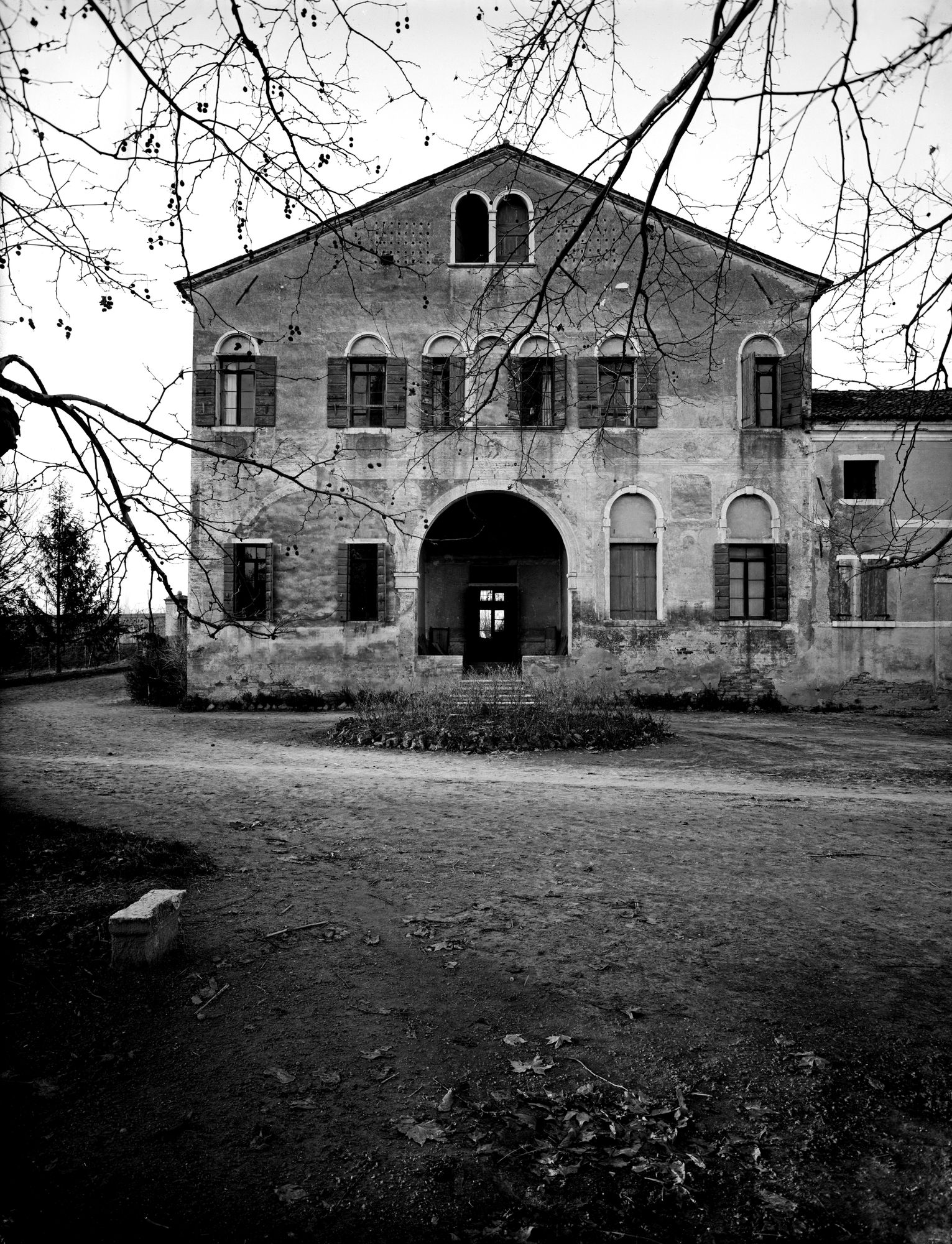 Villa Gritti. Prospetto posteriore (negativo) di Gabinetto fotografico (XX)